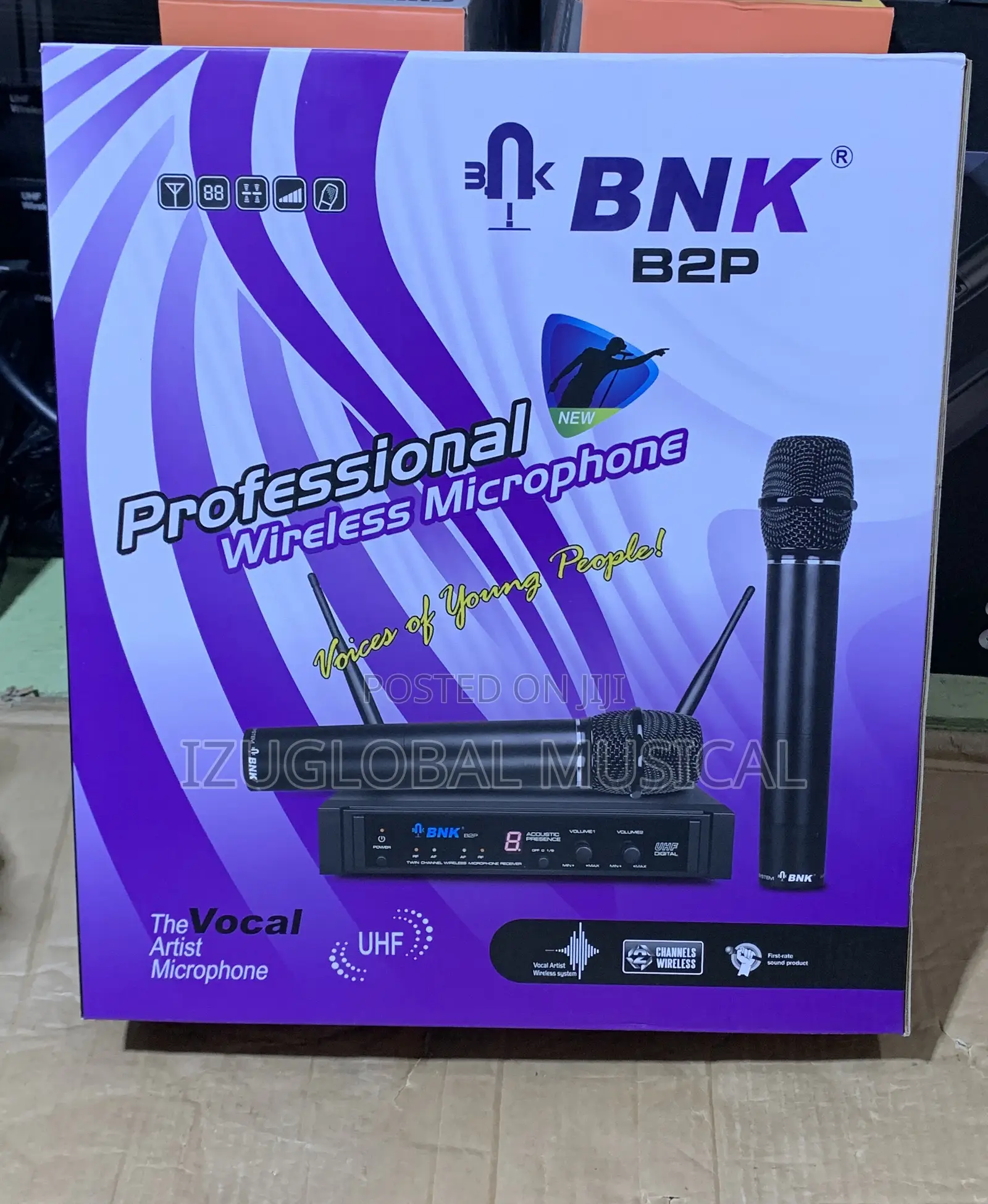 BNK -B2p Dual Vocal Box Set Wireless Microphone