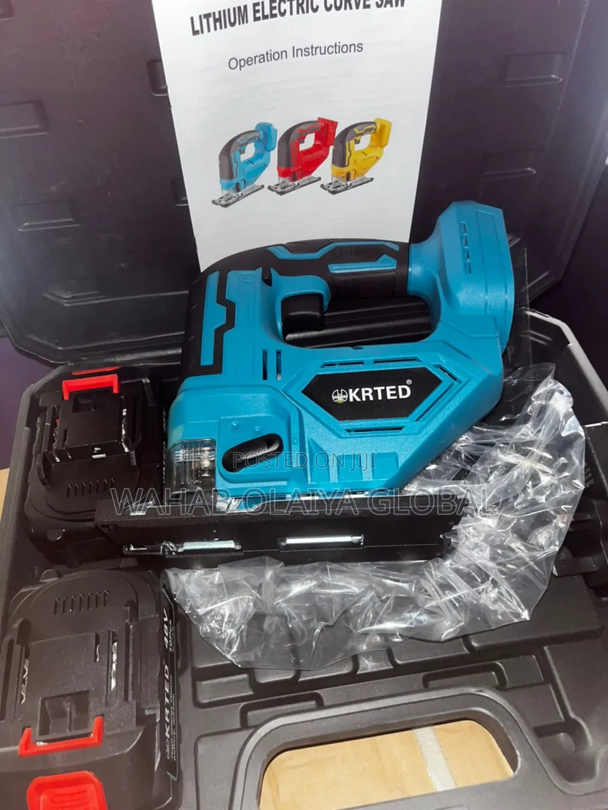 Krted 48v Cordless Jigsaw 2900rpm With 2 Batteries