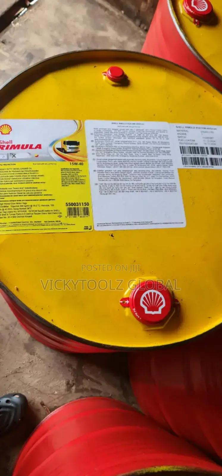 Shell Rimula R3 X 15w-40 Diesel Engine Oil Lubricant 209litres