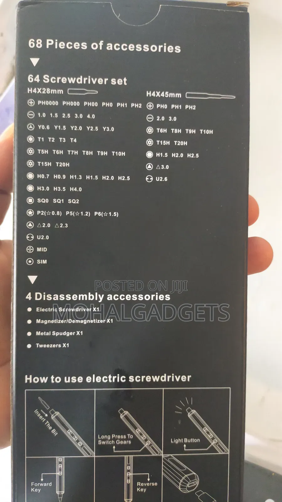 Precise Electric Screwdriver Set(68 in 1)