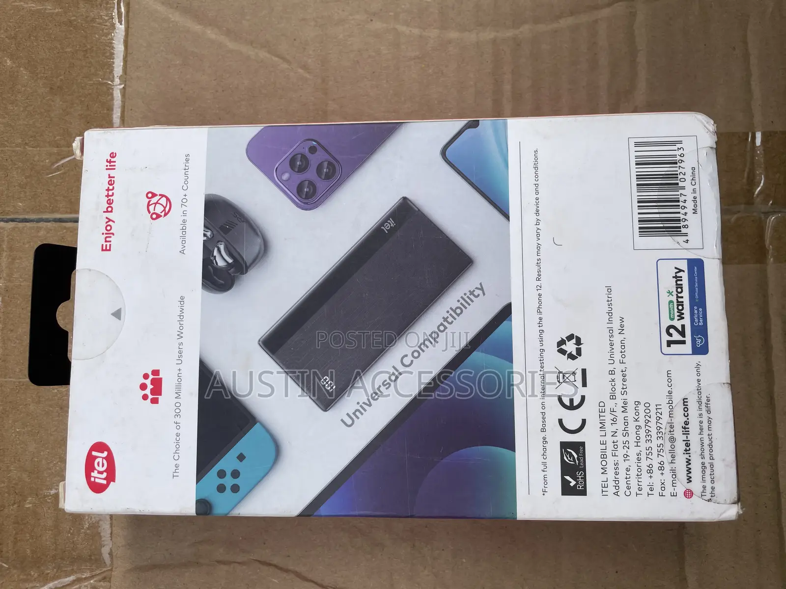 Itel 20000mah Powerbank