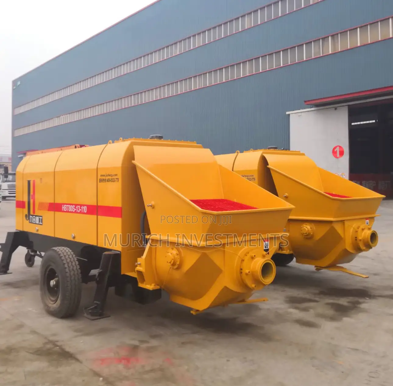 Diesel Engine 80cubic Concrete Transfer Pump – 80m3/Hr