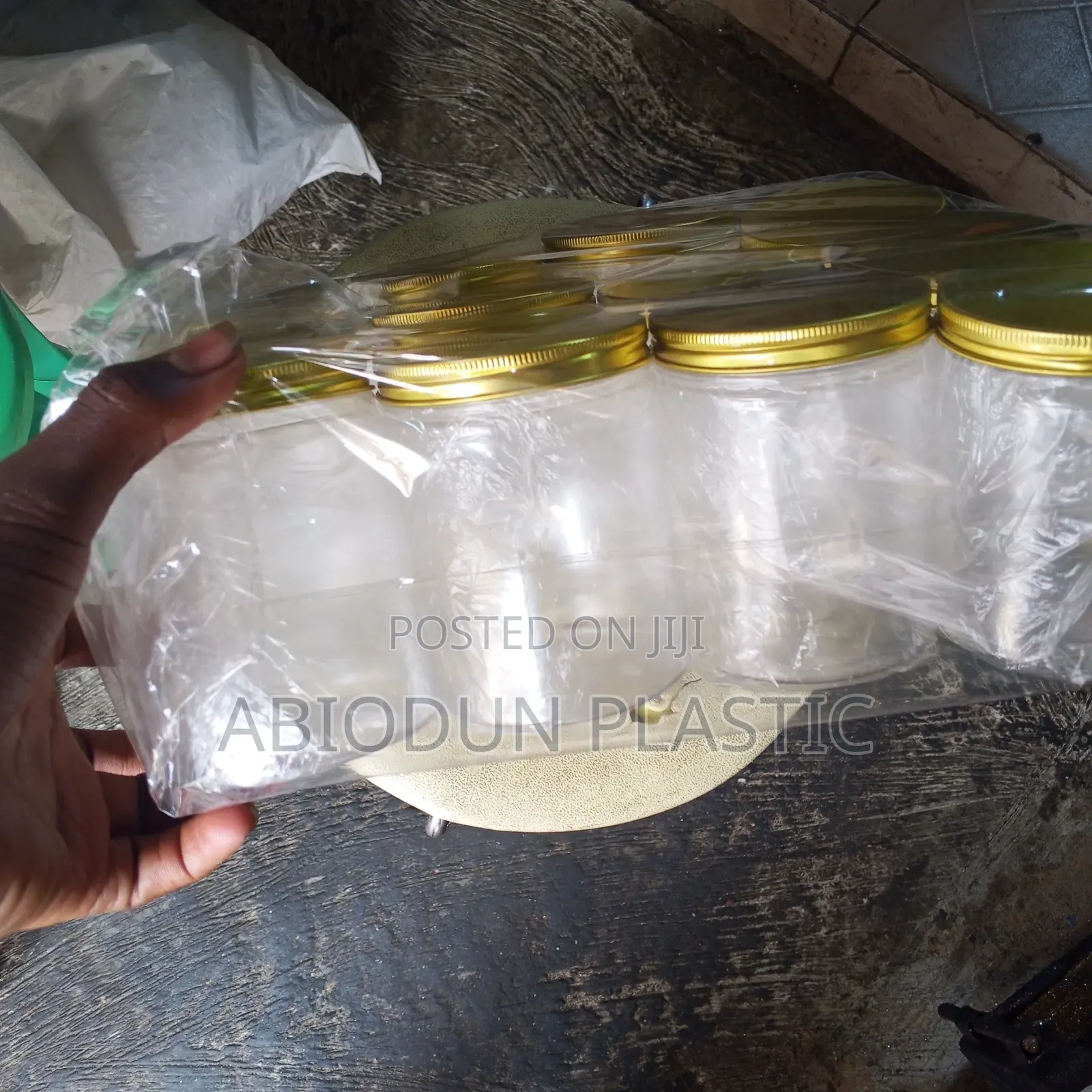 500ml Transparent and Gold Cover