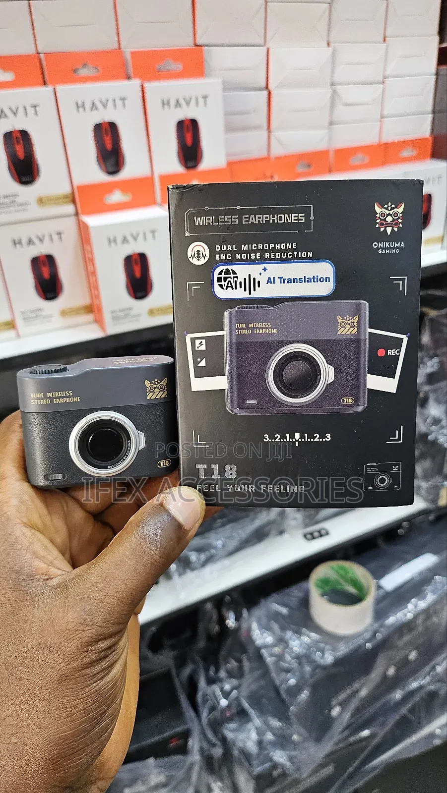 Onikuma Gaming Wireless Earphones T18