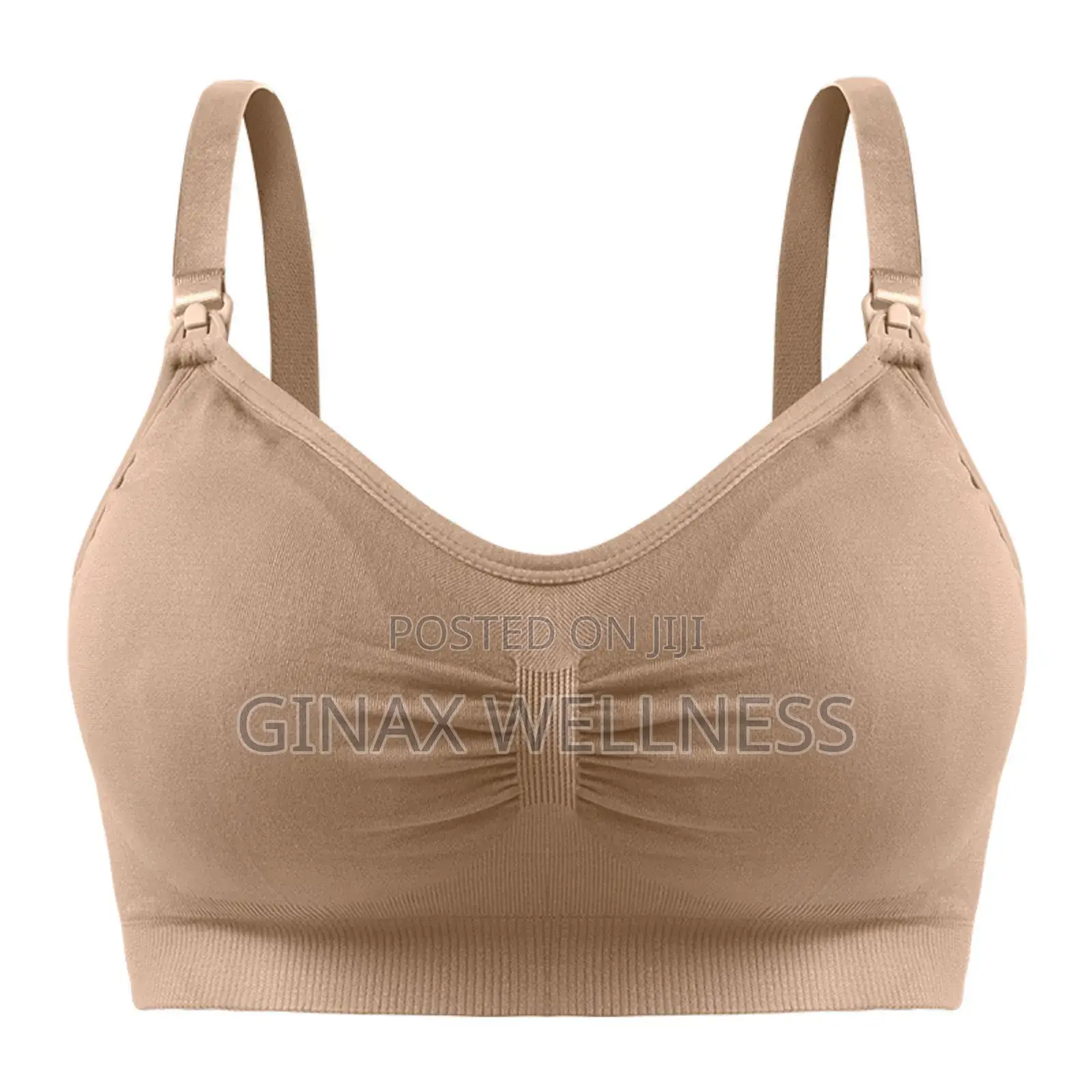 Maternity and Nursing Bra With Clip-Down Straps and Removable Pads