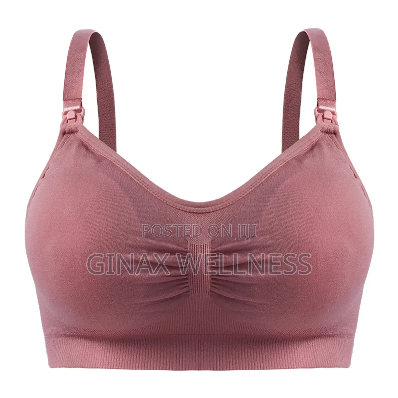 Maternity and Nursing Bra With Clip-Down Straps and Removable Pads