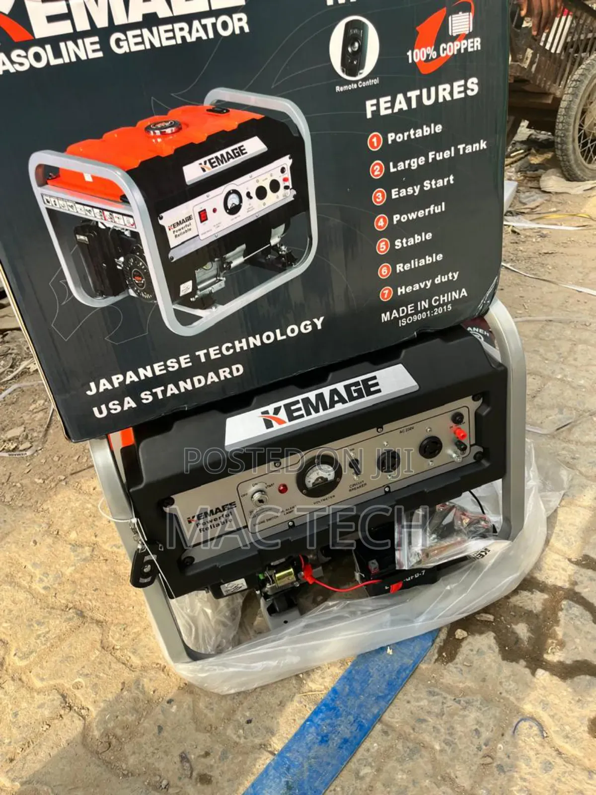 Kemage 5800e2r Generator With Key And Remote Control