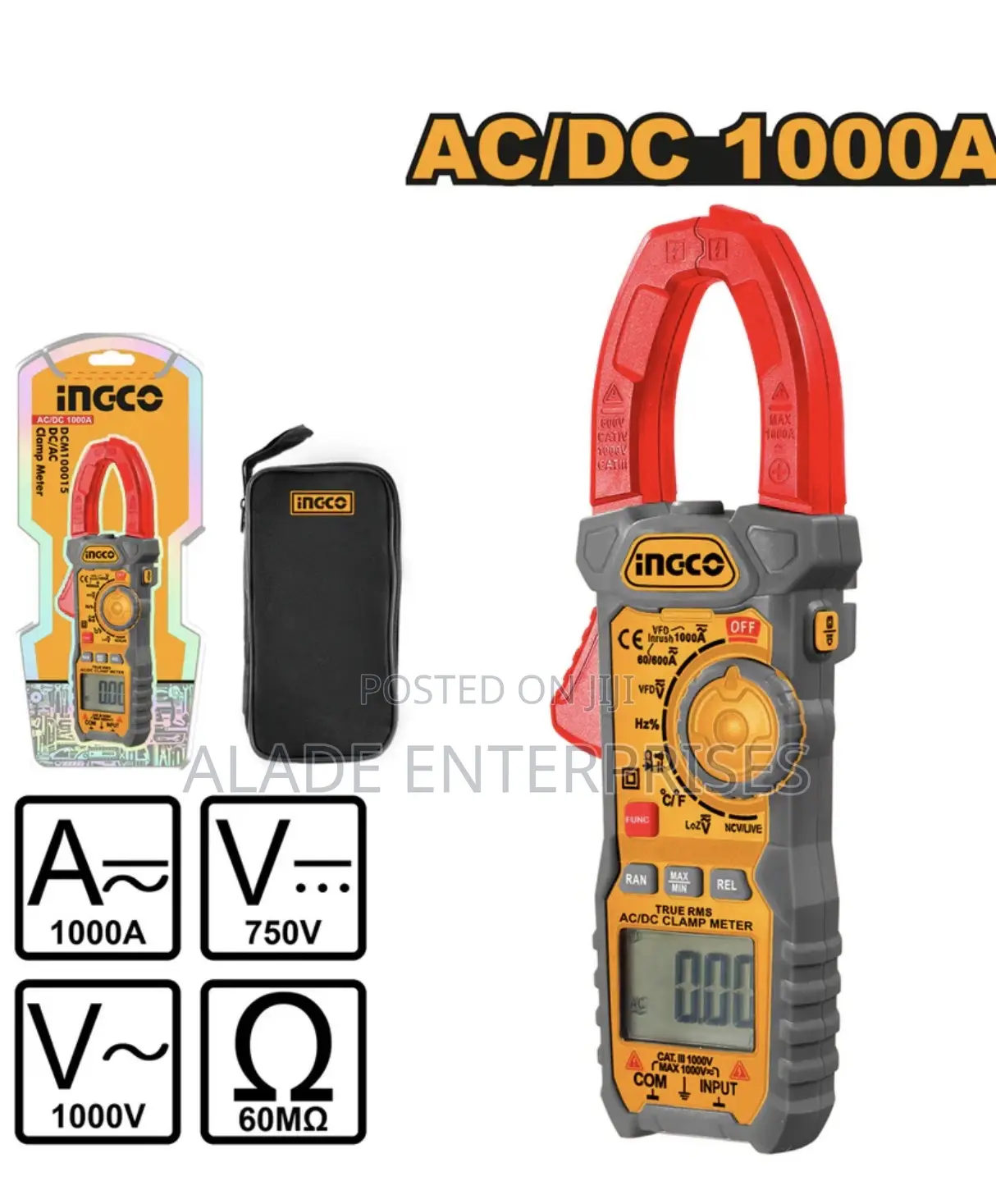 Ingco Ac Digital Clamp Meter