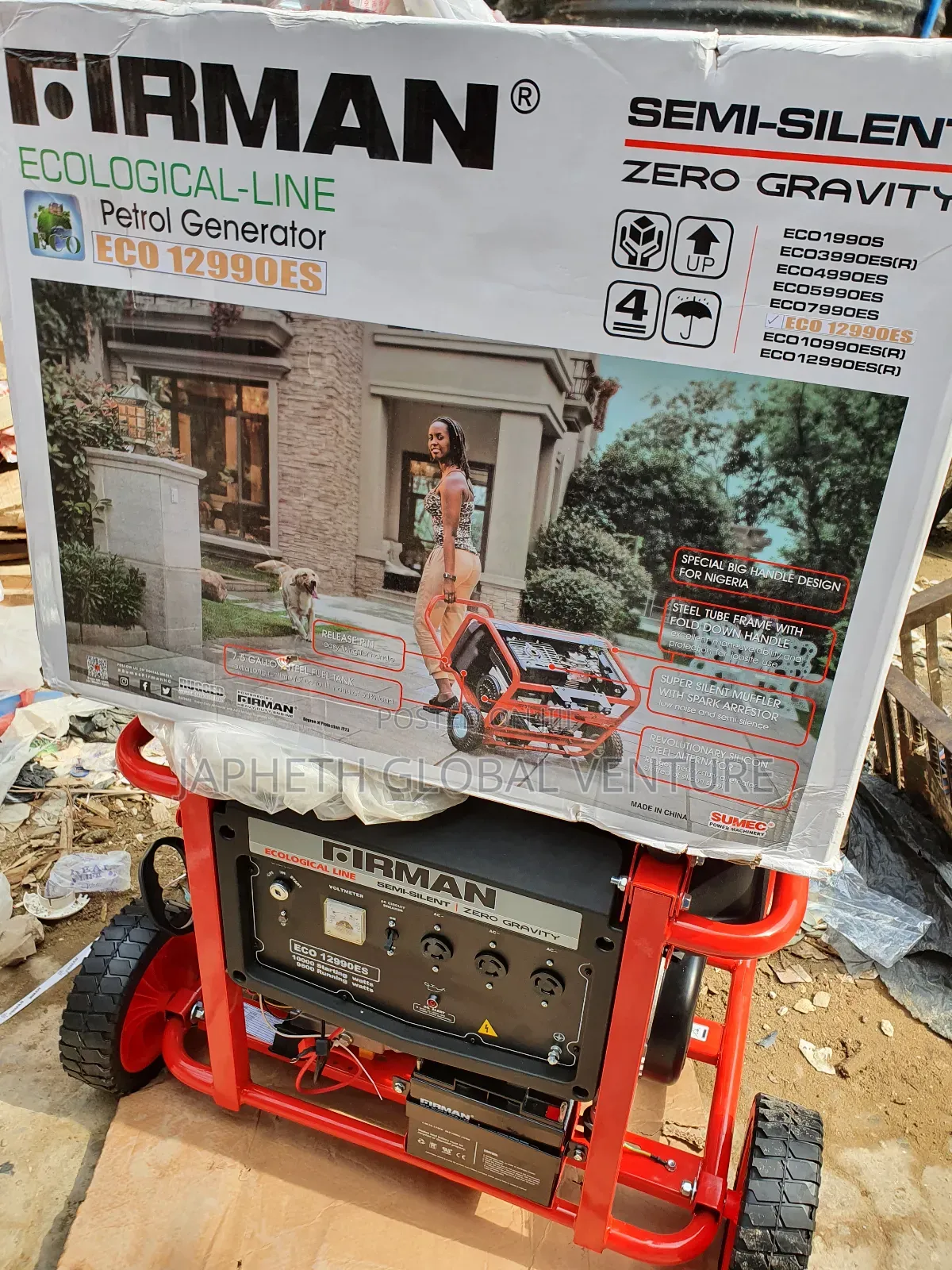 Firman 12990es Steel Frame Portable Generator