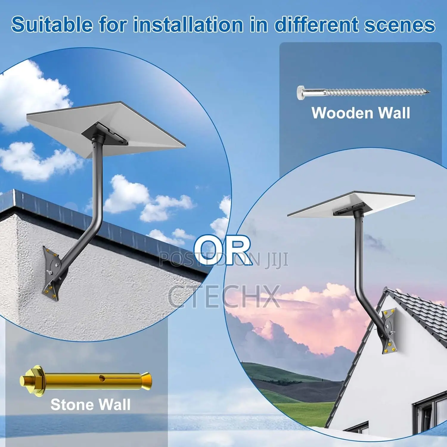 Gen 3 Mount for Starlink, Adjustable Wall /Roof Mounting Kit for V3