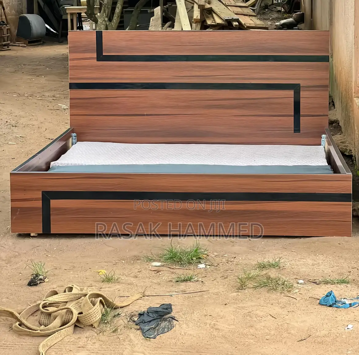 Bed Frame 6 by 6 Brown Color
