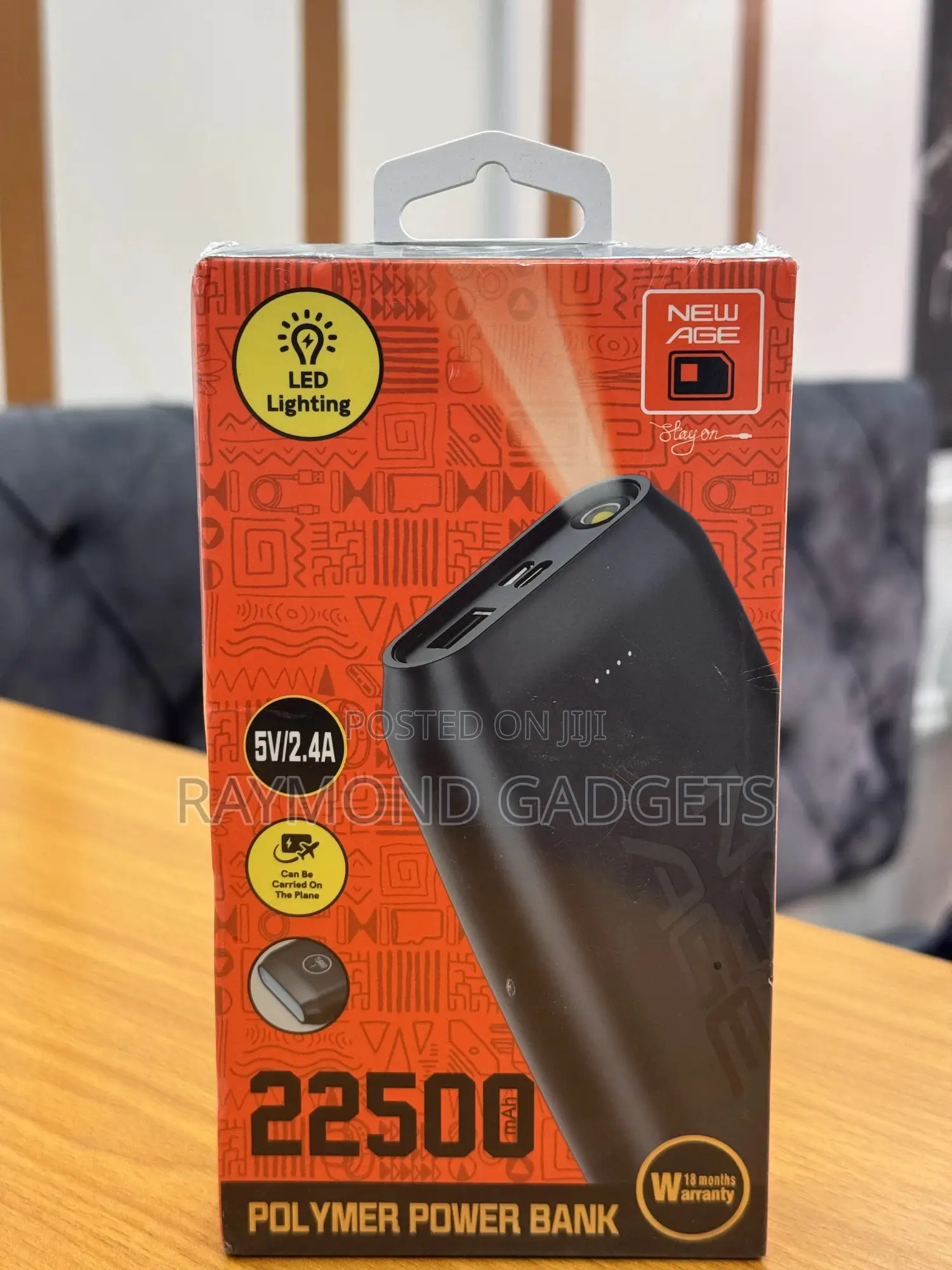 New Age Turbo 1 – 22500mah Powerbank | Led Lightning Display