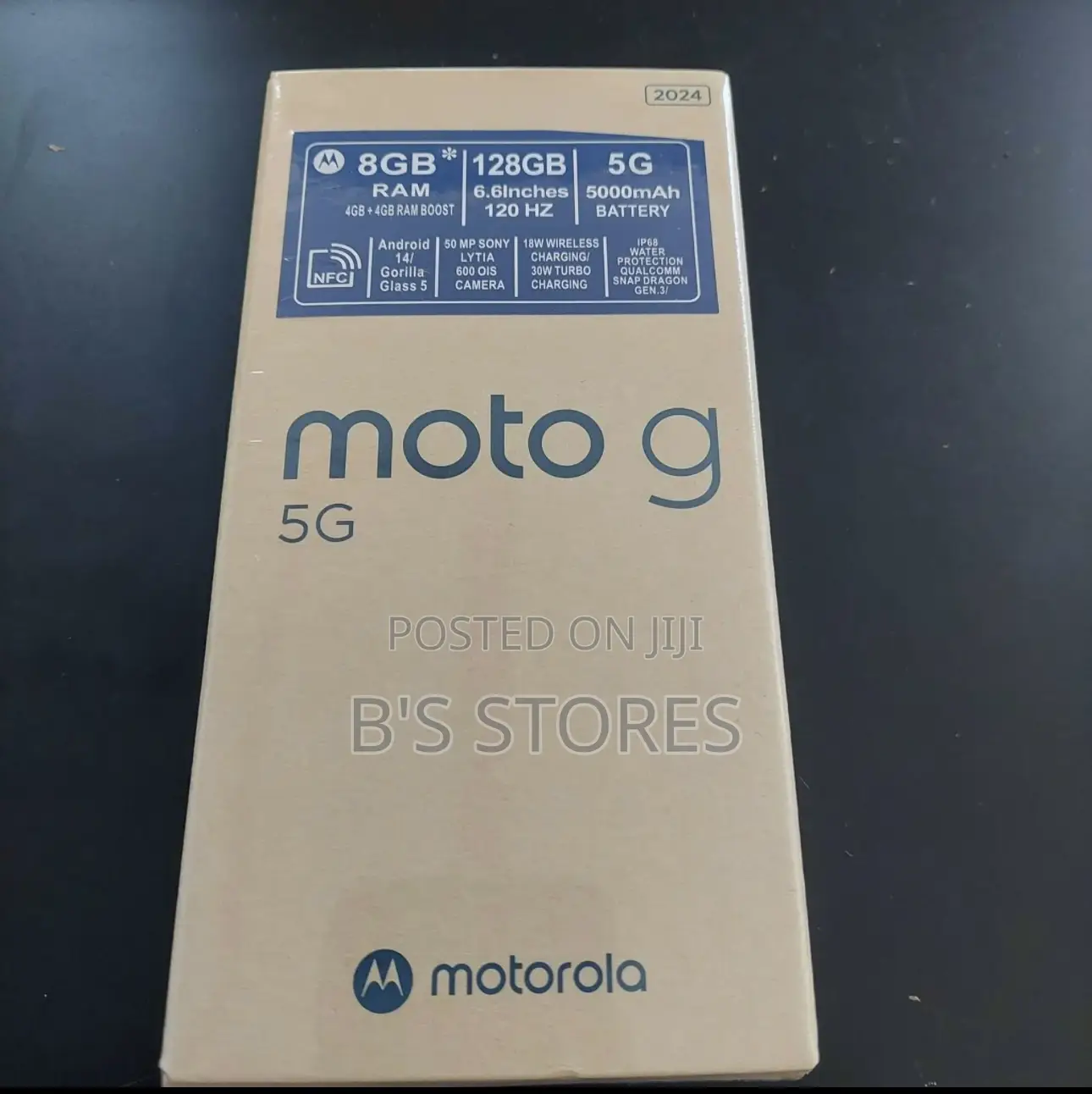 New Motorola Moto G 5G 128 GB Black
