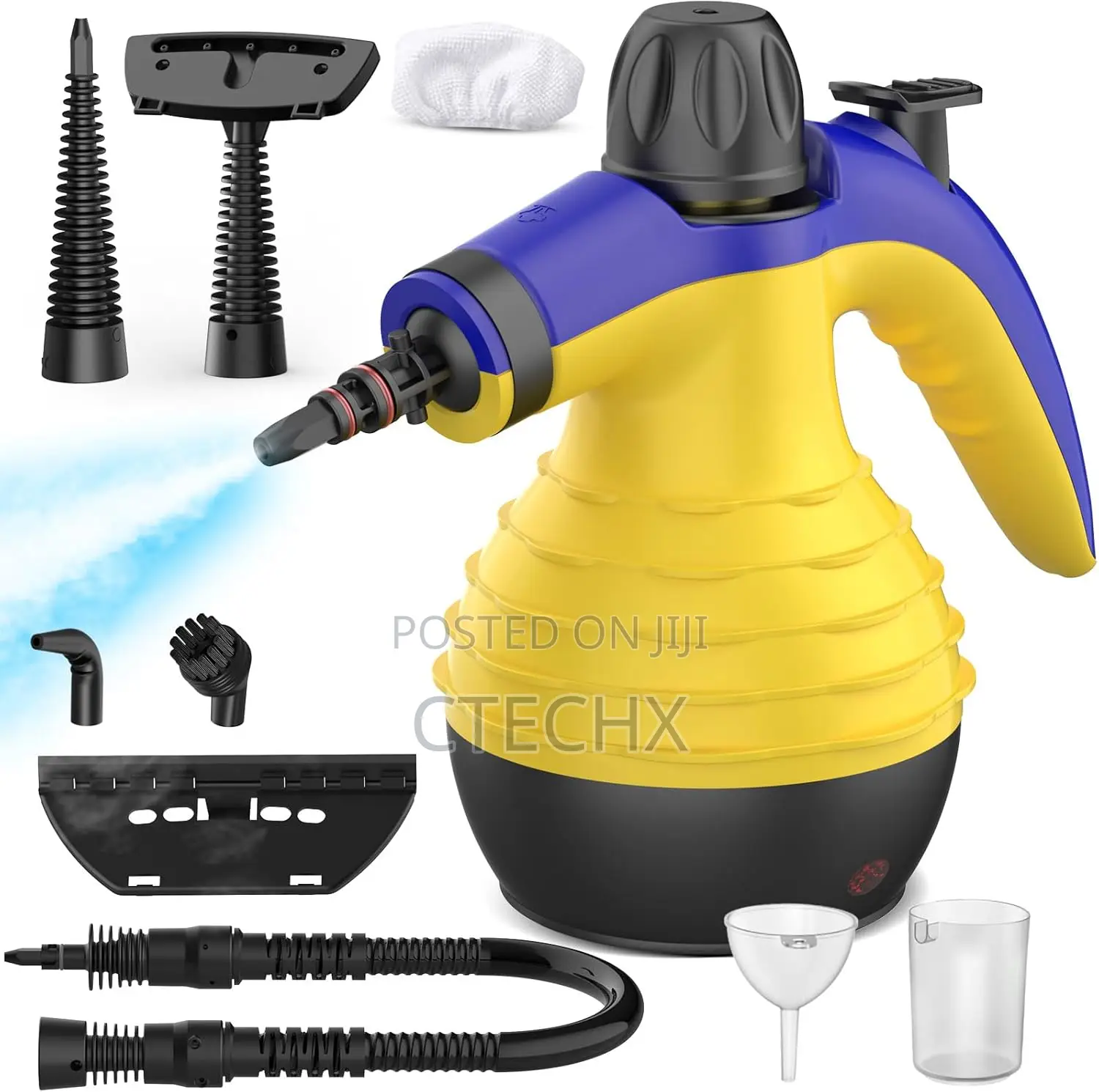 Handheld Steam Cleaner, 9 in 1 Portable Multi-Surface Stain Removal,