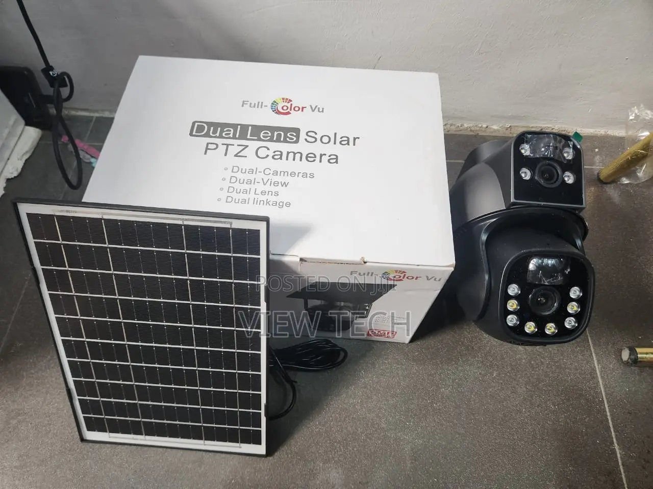 Dual Lens 360 Degree Auto Rotate Intelligent Solar Camera