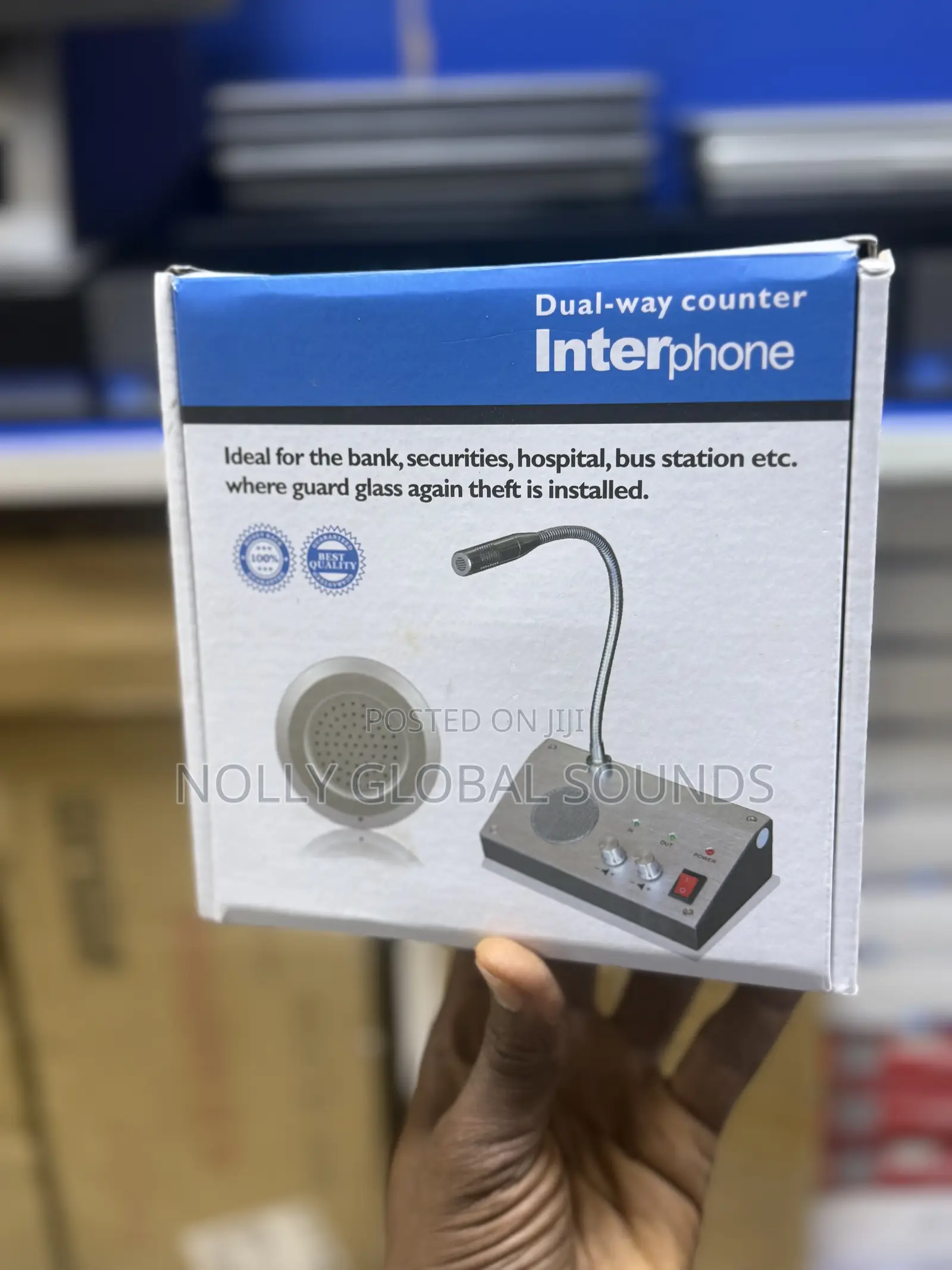 Dual Way Window Inter Phone for Interview