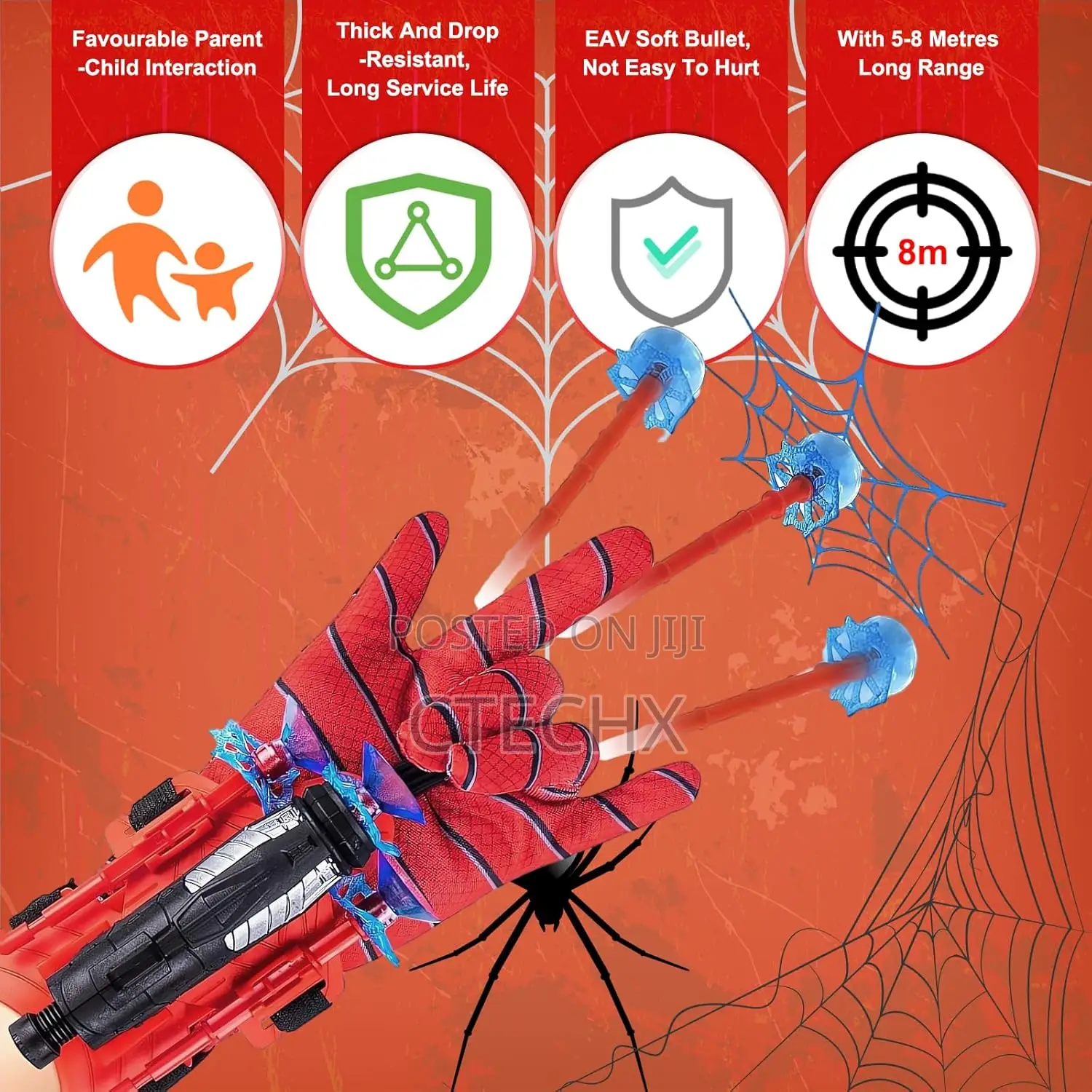 Nhcuijun Spider Web Shooter for Kids Age 3-14
