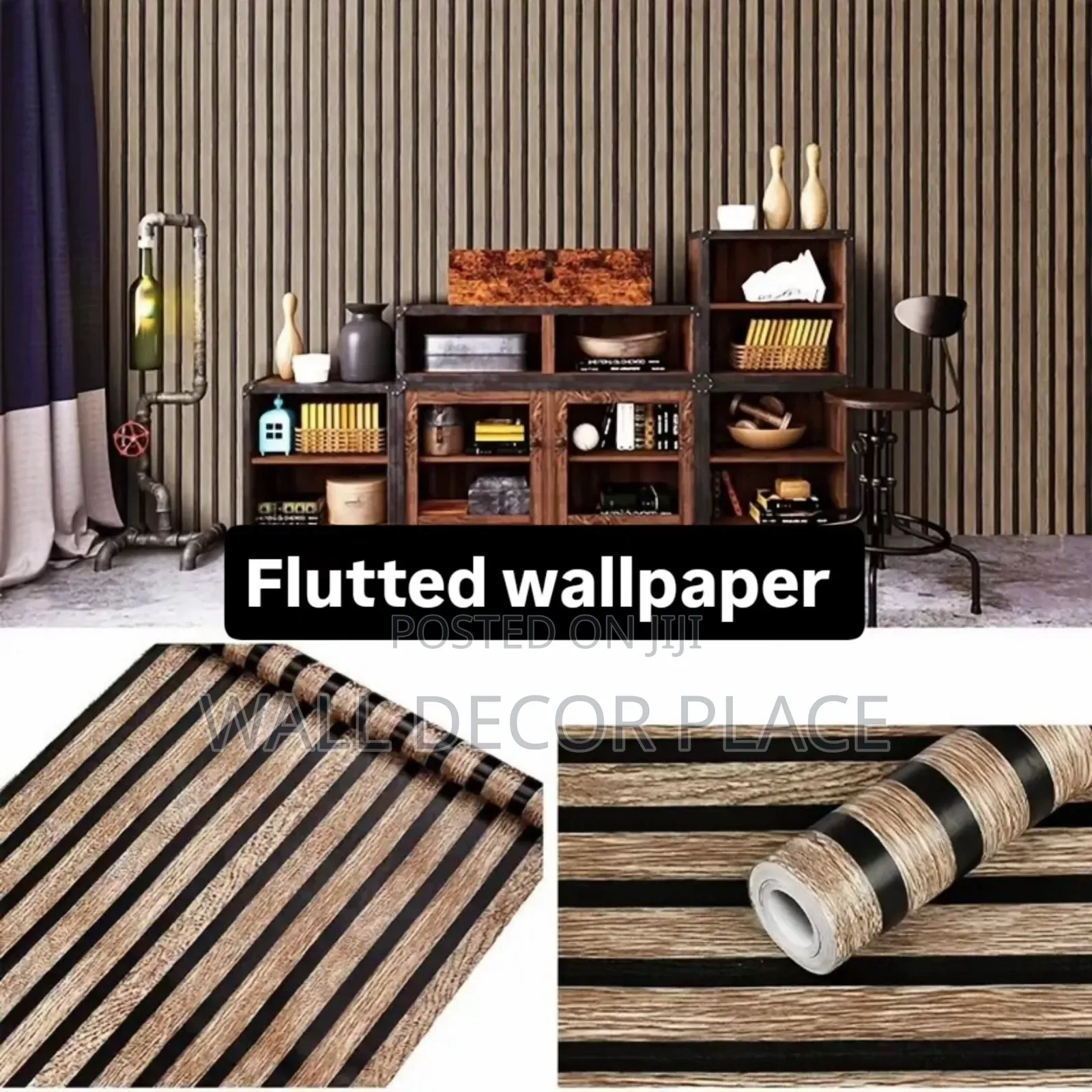 Flutted Wallpaper (Self Adhesive)