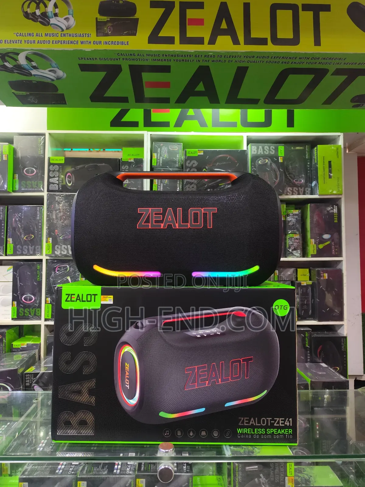 Zealot Ze41 High-Power 250w Portable Bluetooth 5.3 Party Speaker