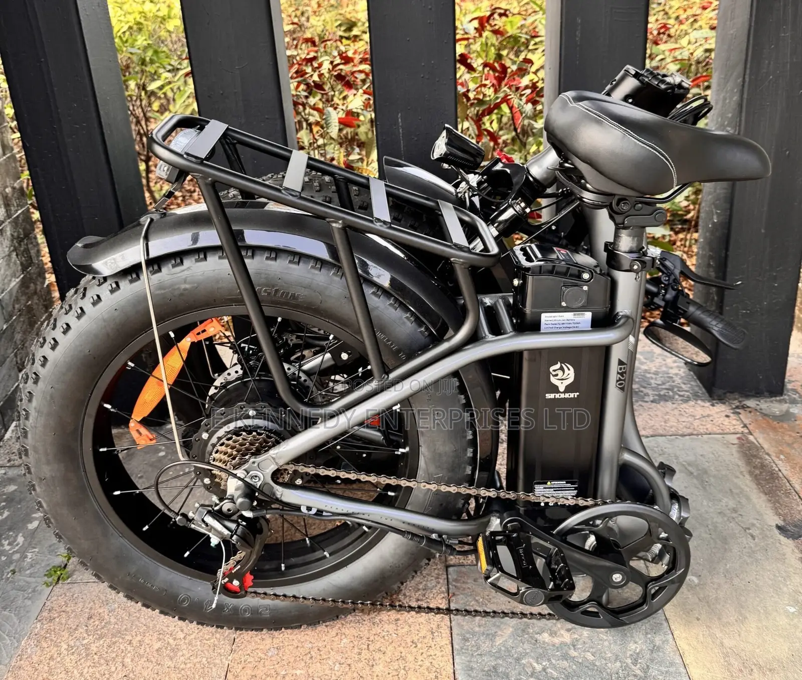 Big Fat Tire Foldable Electric Bicycle With 7 Gear Speed + Helmet