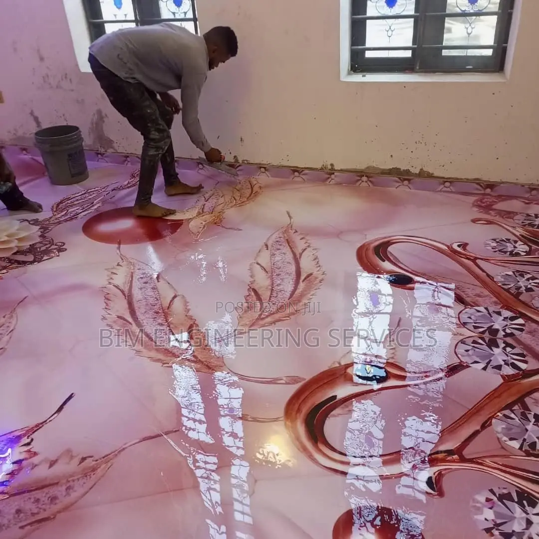 3d Expoxy Acrylic Sealent  ,Stretch Calling , Industrial Warehouse