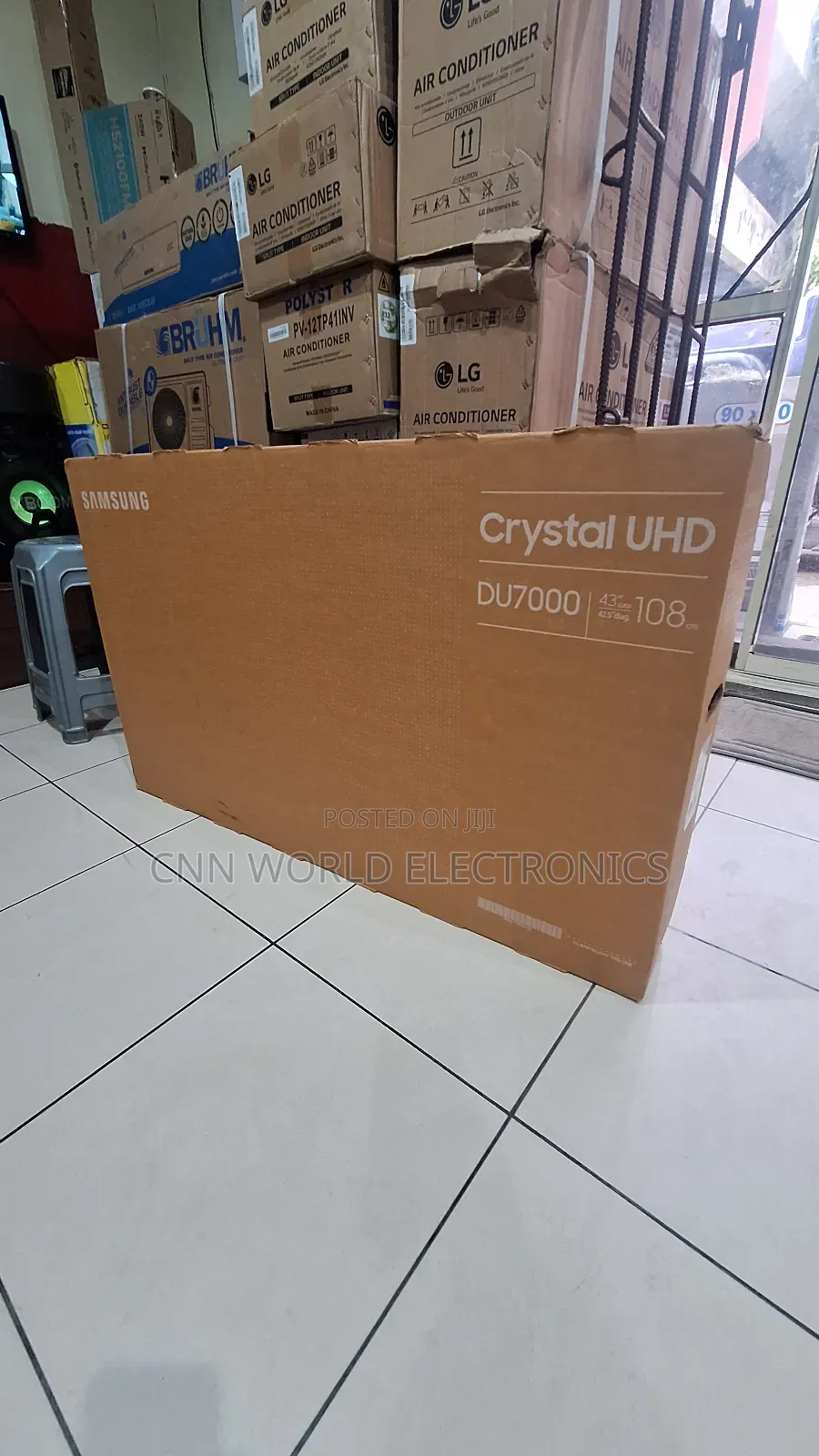 2025made Samsung Crystal 43"Inches Smart Flameless Netflix Youtube