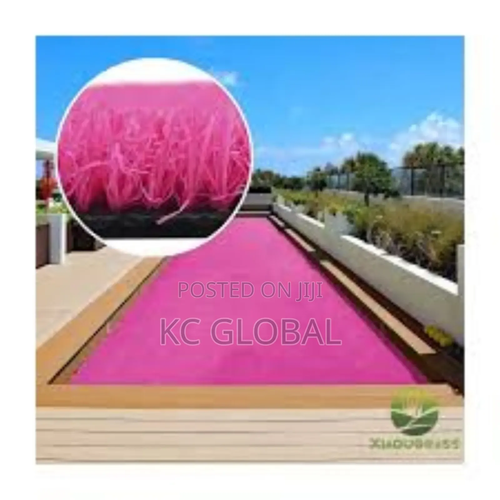 Artificial Grass Pink 30mm