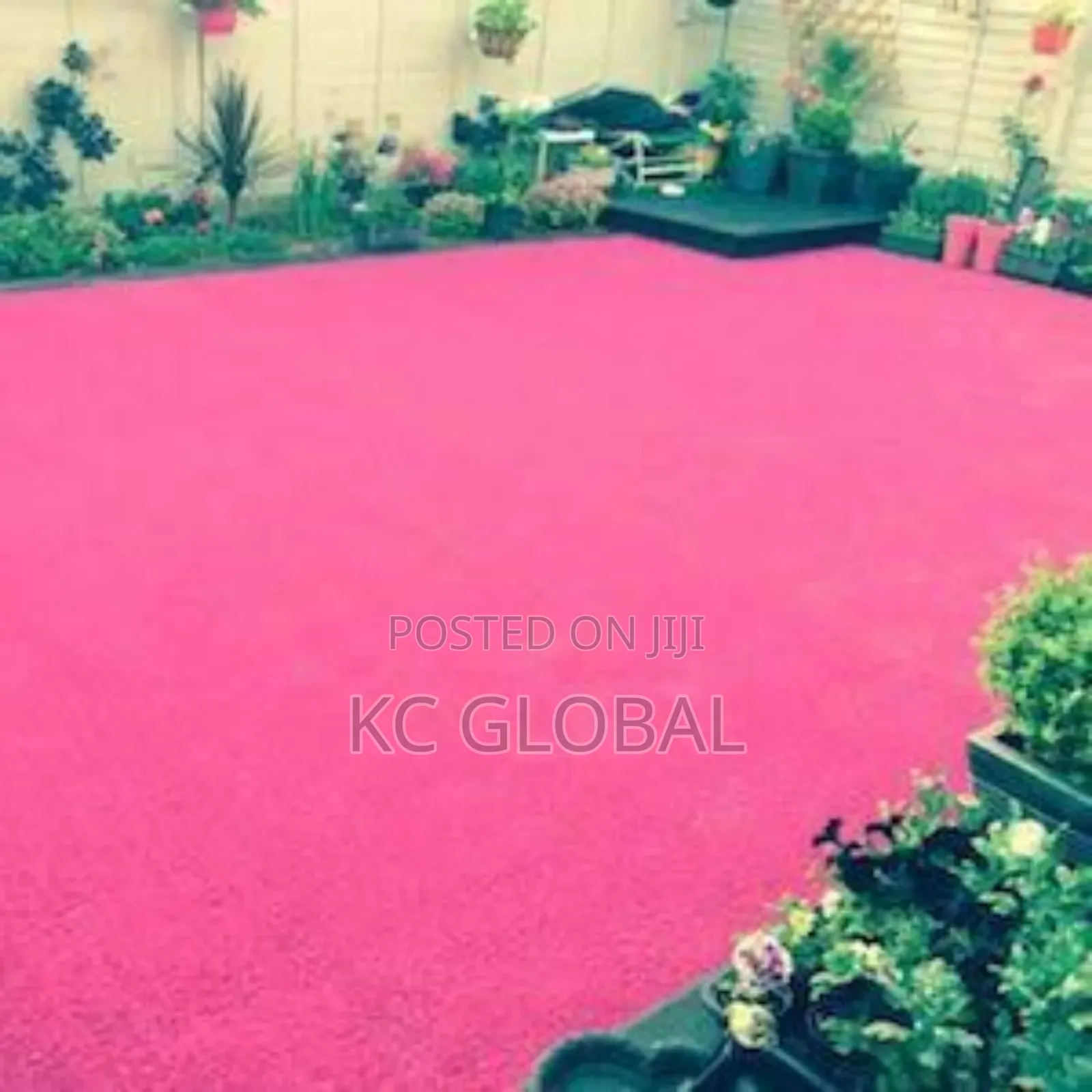 Artificial Grass Pink 30mm