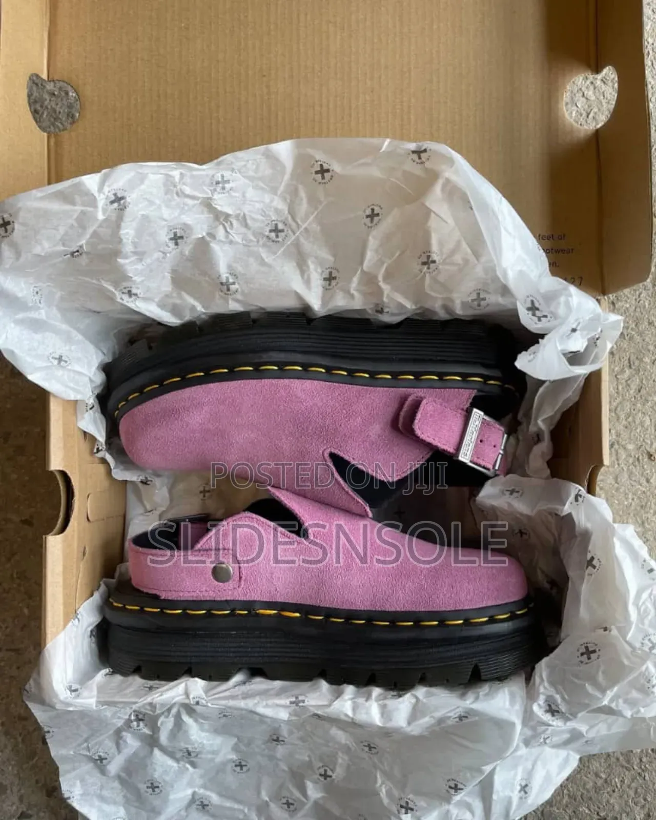 Dr. Martens Zebzag Suede Platform Mules – Slingback Style