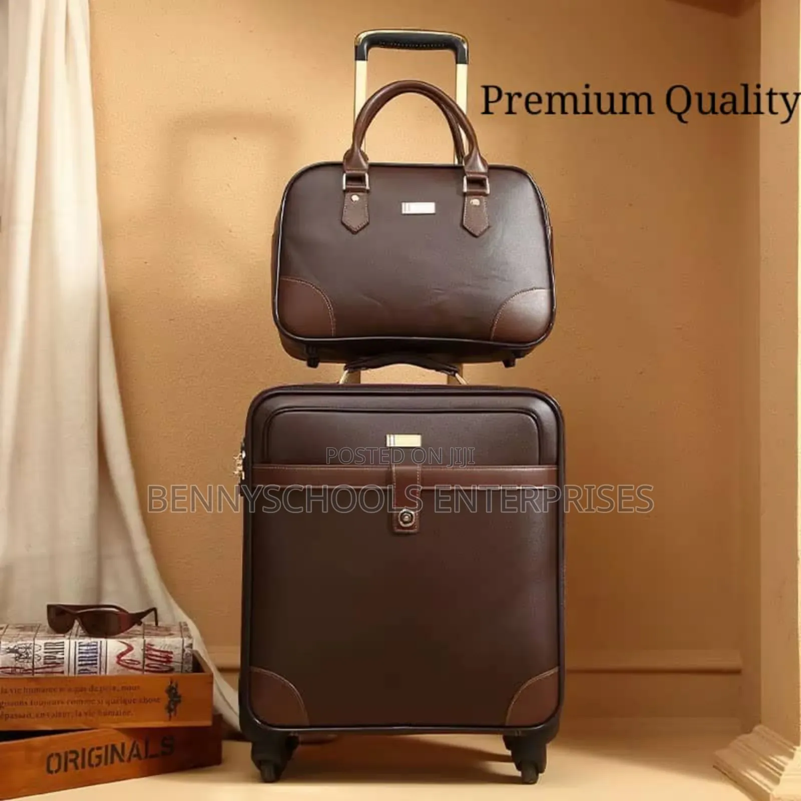 Brown Original Quality Leather Pilot Box And Kit