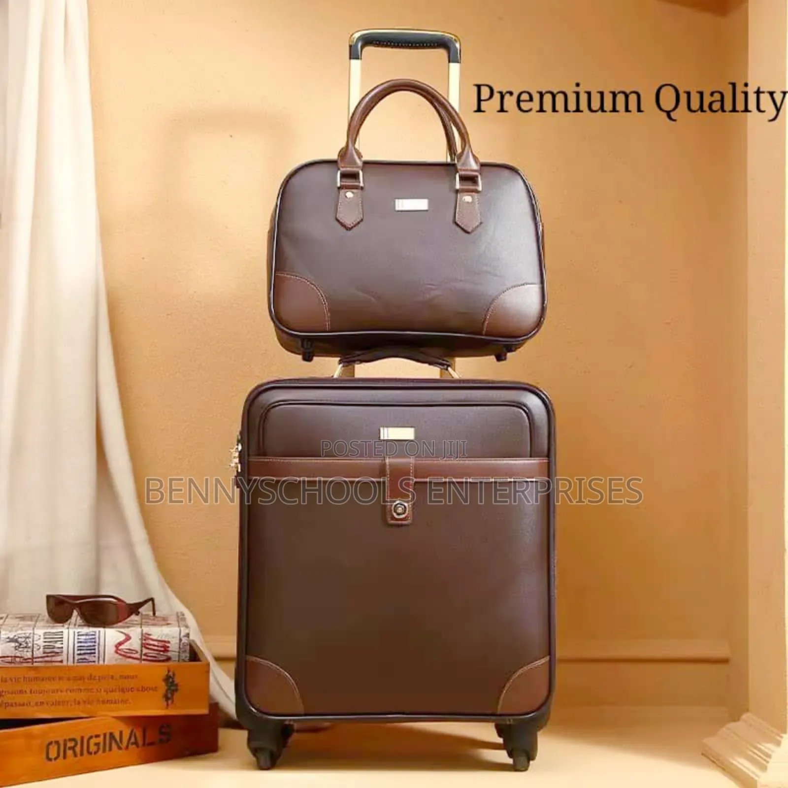 Brown Original Quality Leather Pilot Box And Kit