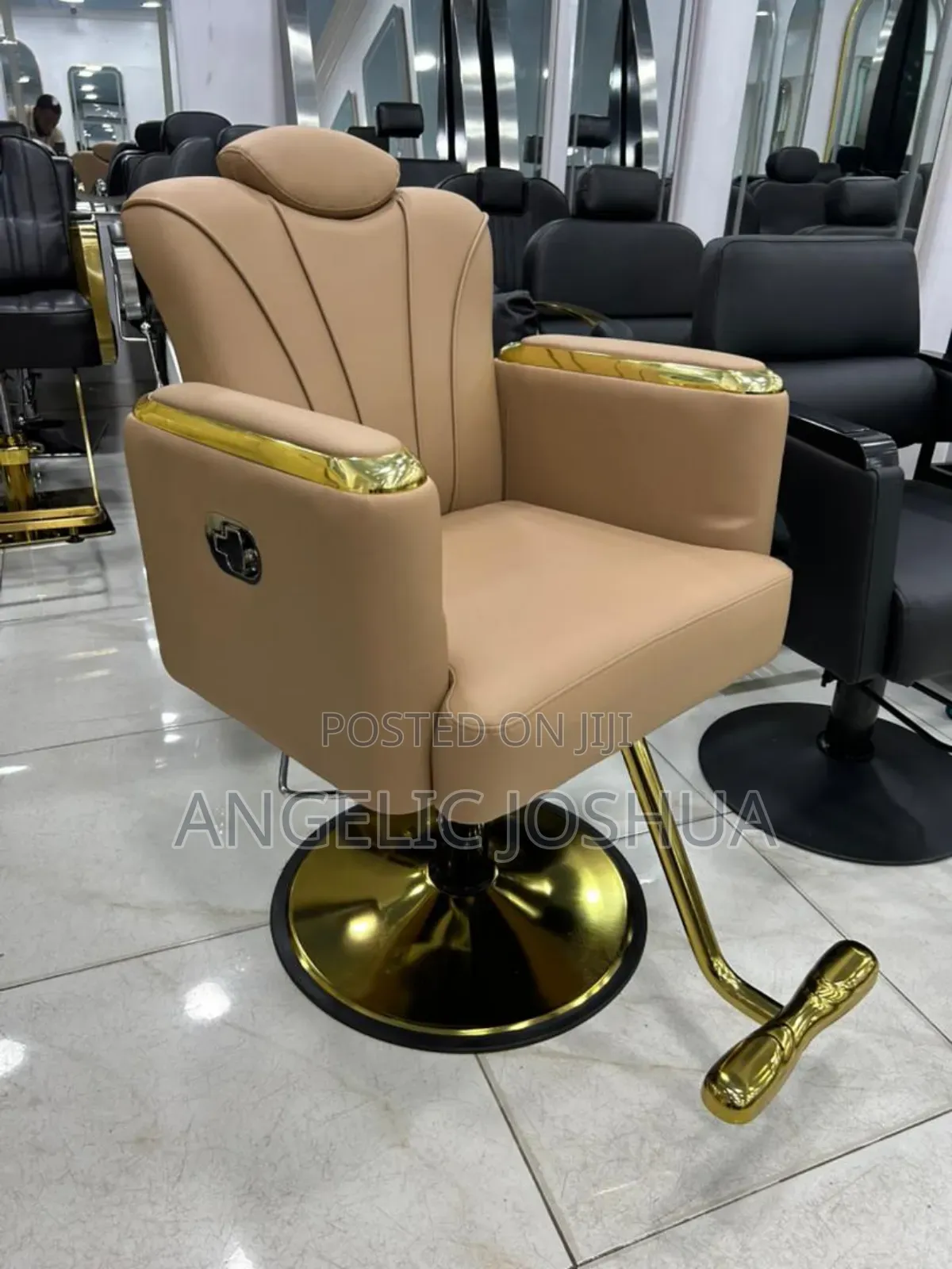 Brown Mix Barber Chair