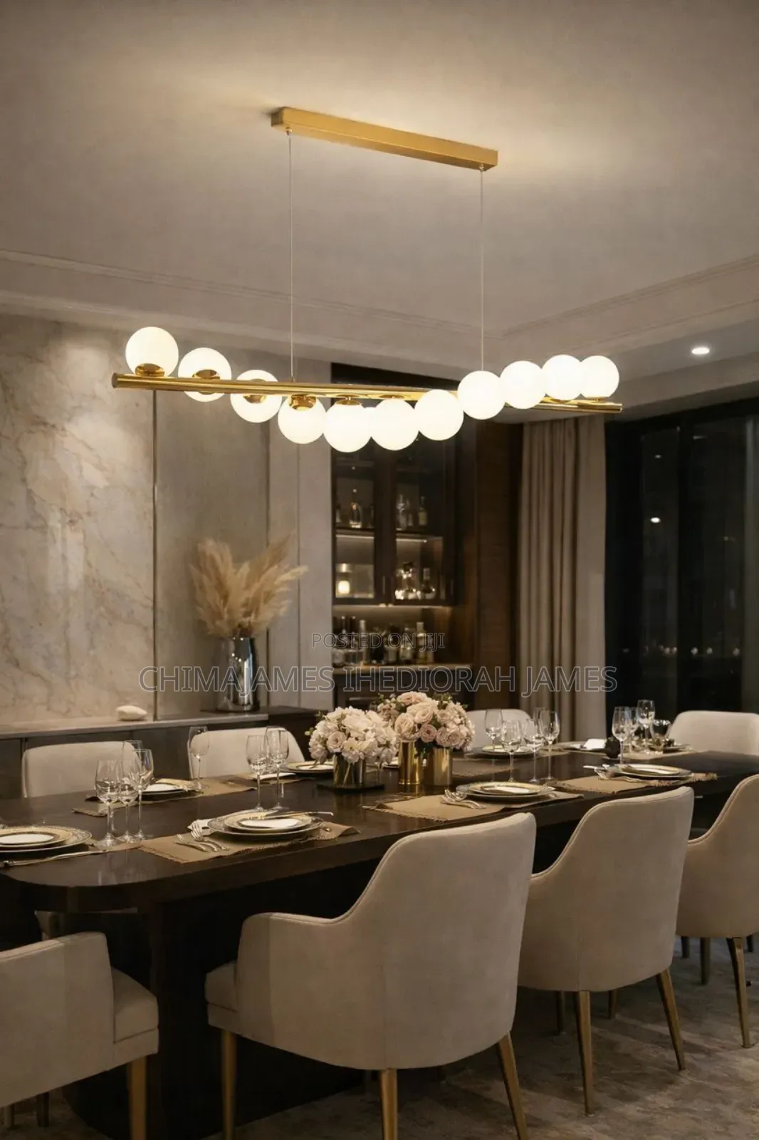 Nordic Ceiling Chandelier for Living Room Kitchen Office Lamp