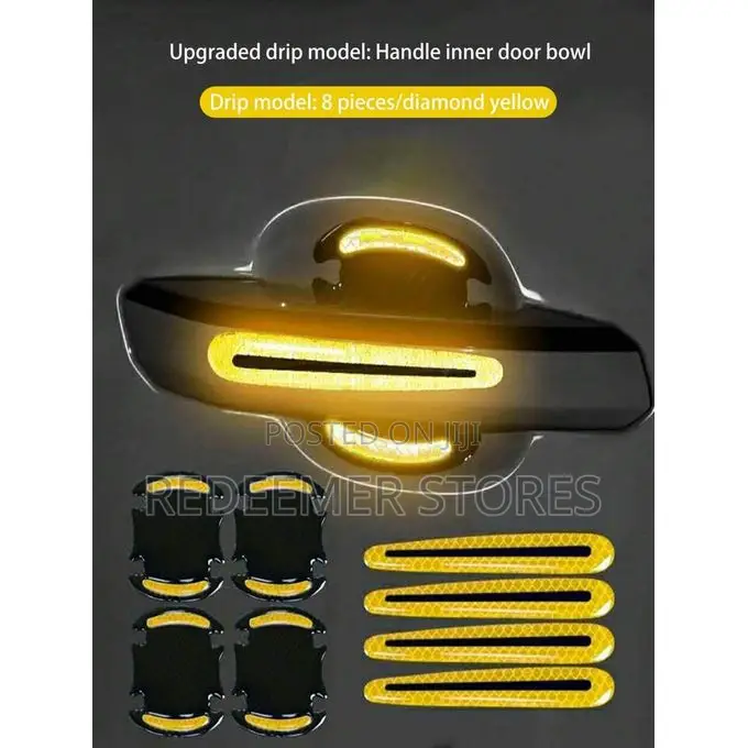 Door Handle Sticker, Carbon Fiber Anti Scratches
