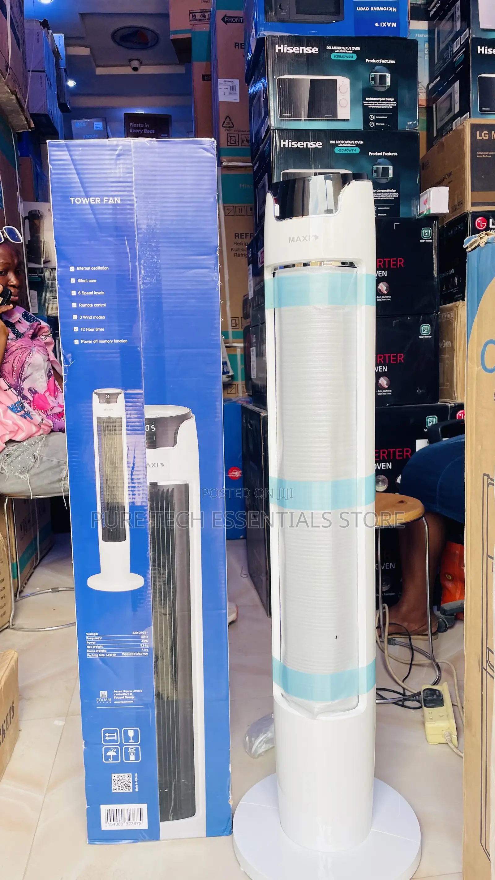 New Maxi 45” Inch Tower Fan