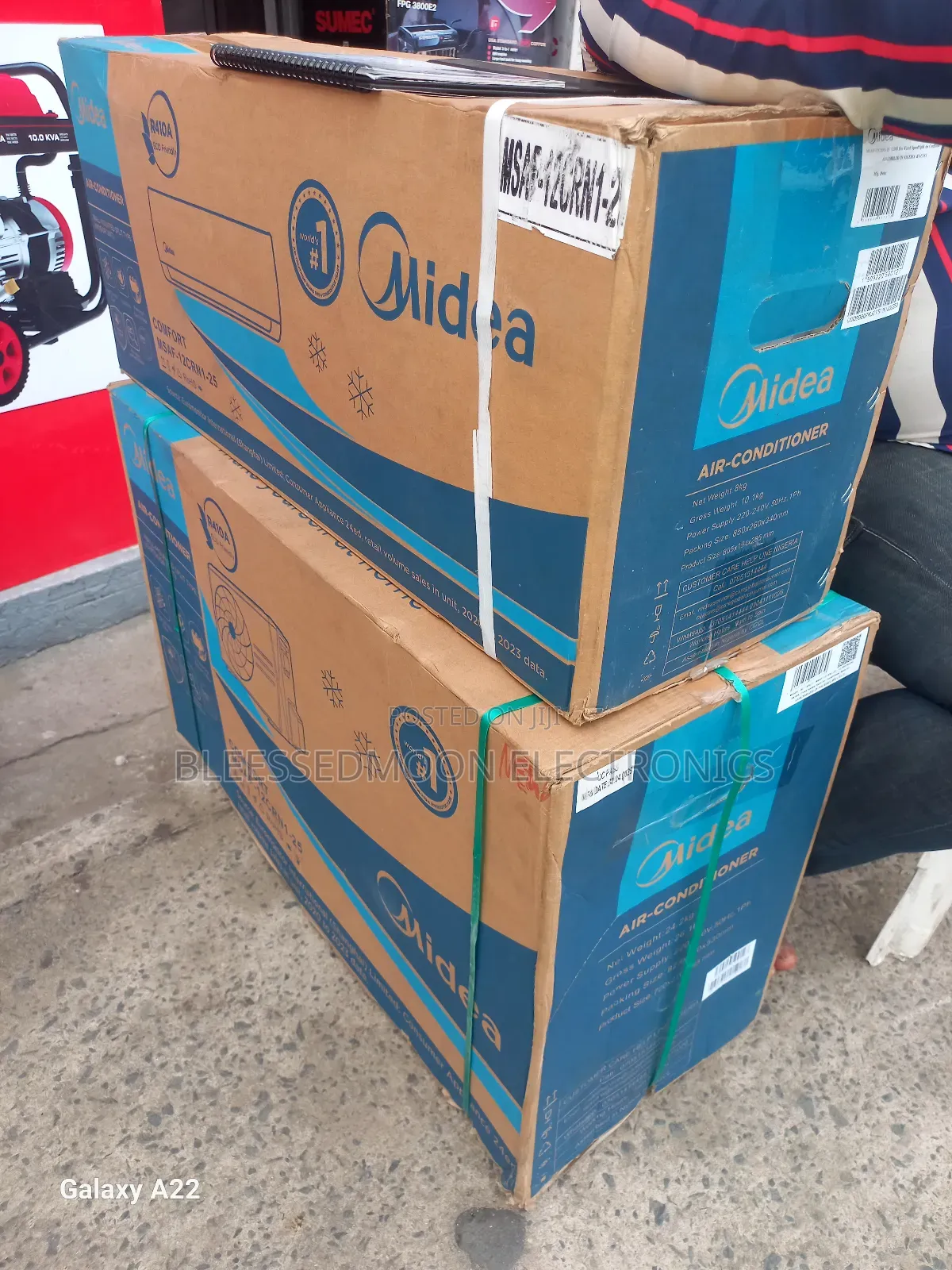Midea Inverter Split Unit Ac 1.5hp With Installation Kits and Wire