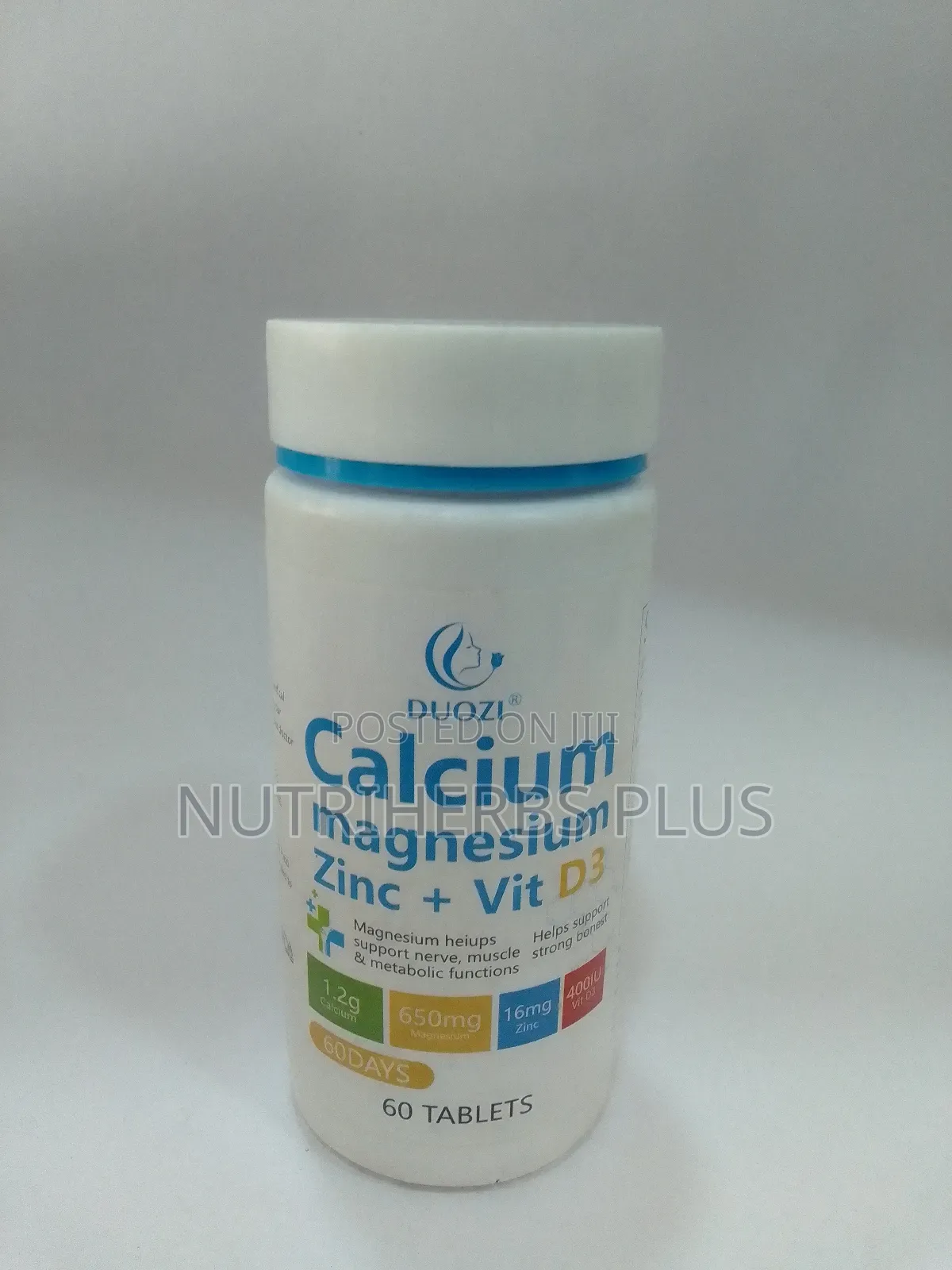 Duozi Calcium Magnesium Zinc+ Vitamin D3 : For Nerve Muscle Function