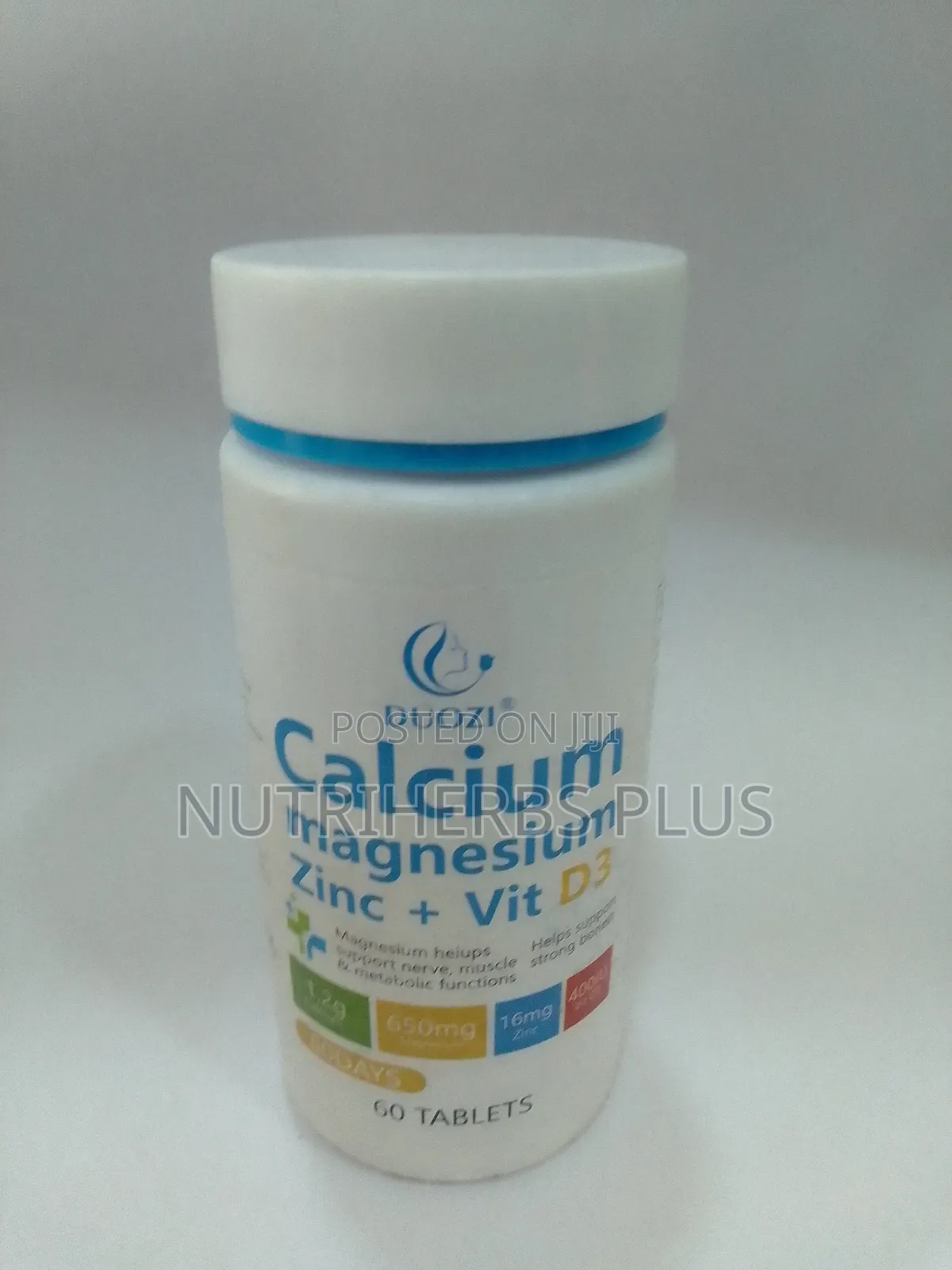 Duozi Calcium Magnesium Zinc+ Vitamin D3 : For Nerve Muscle Function