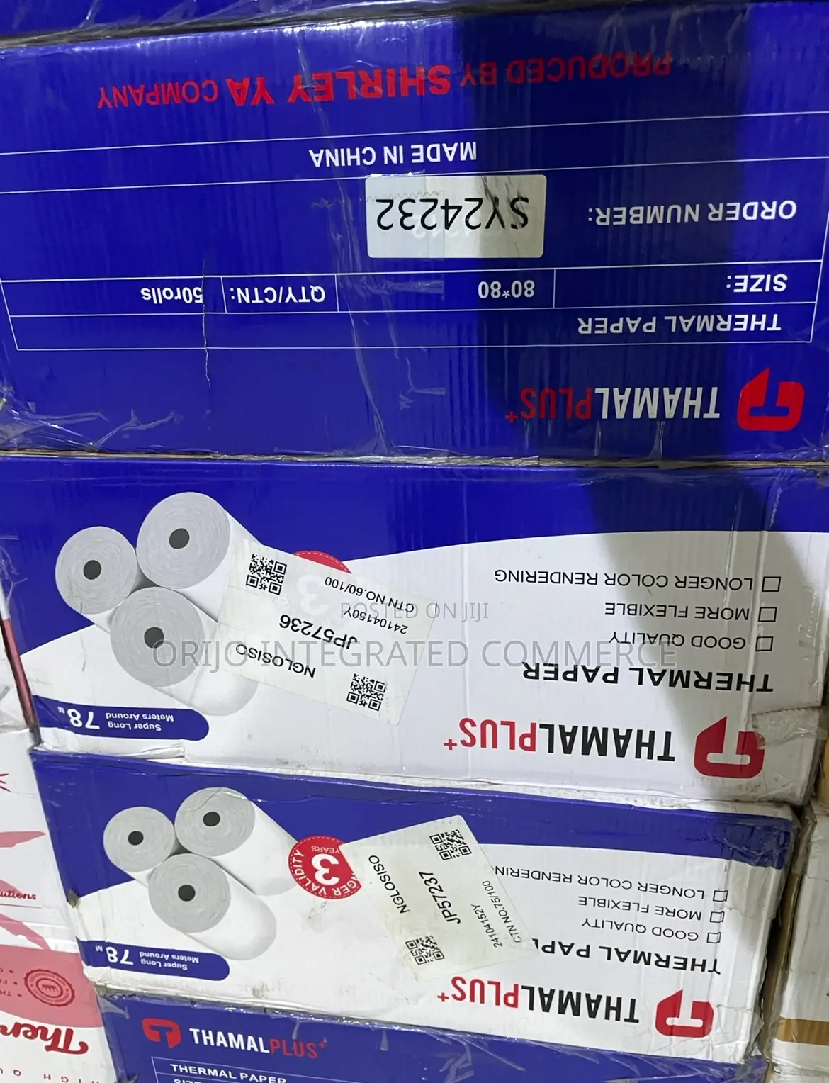 Thamalplus+ Thermal Printer Paper (50 Rolls| 80x80)