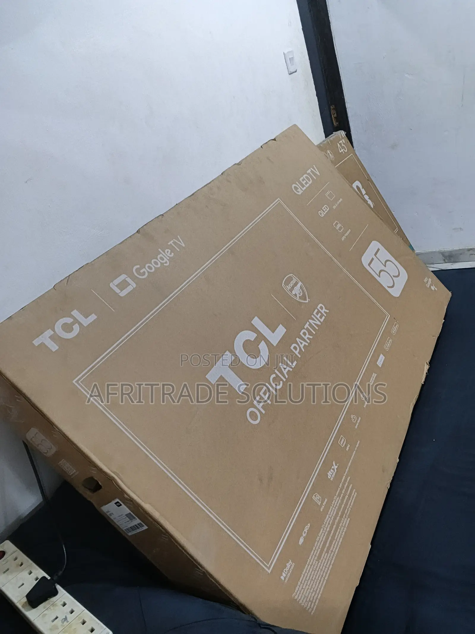 Tcl 55” Qled Hdr Smart Tv – Sleek Modern Design