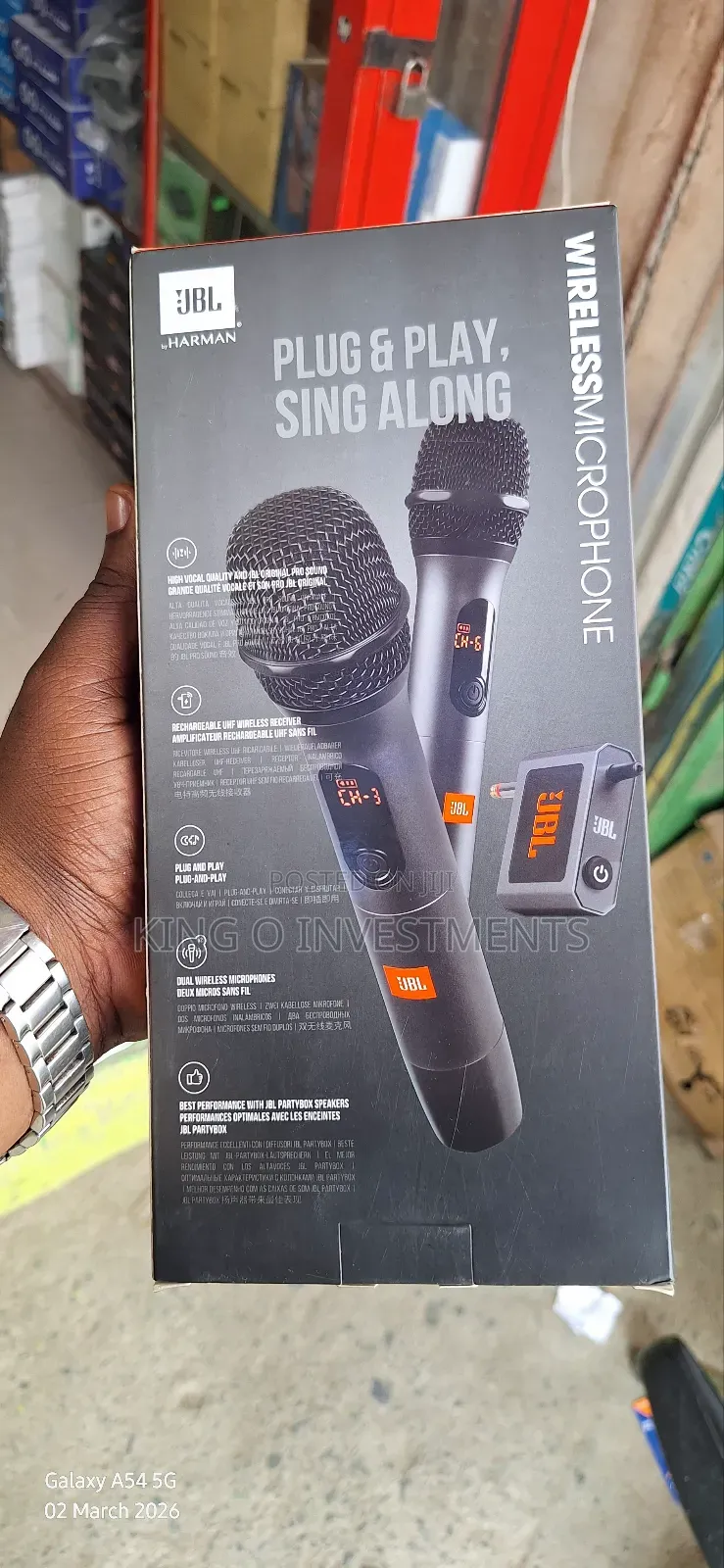 Handheld JBL Wireless Microphone