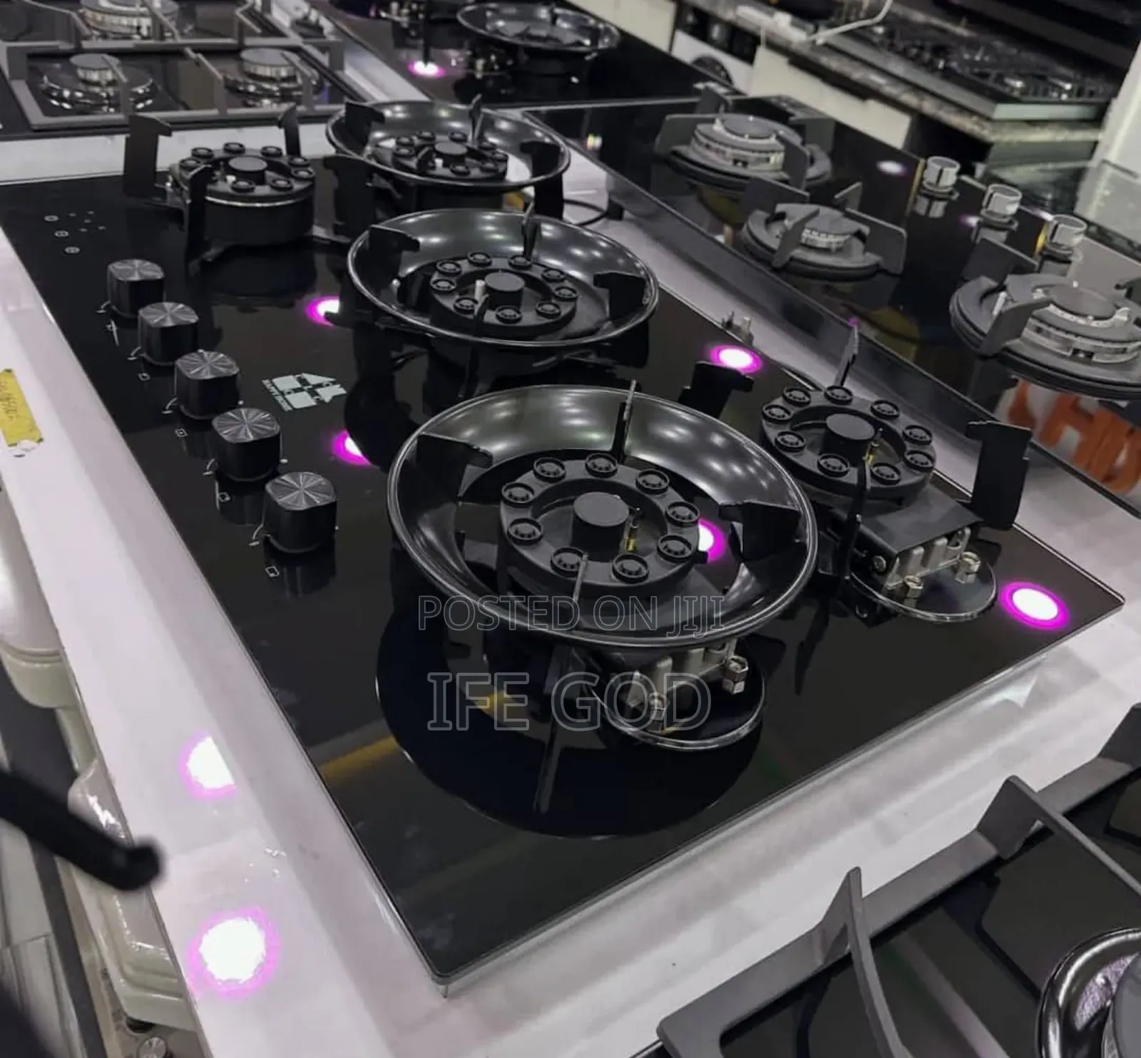 Original Quality Happy Home Built-in Premium Luxury Flips Up 5 Burners