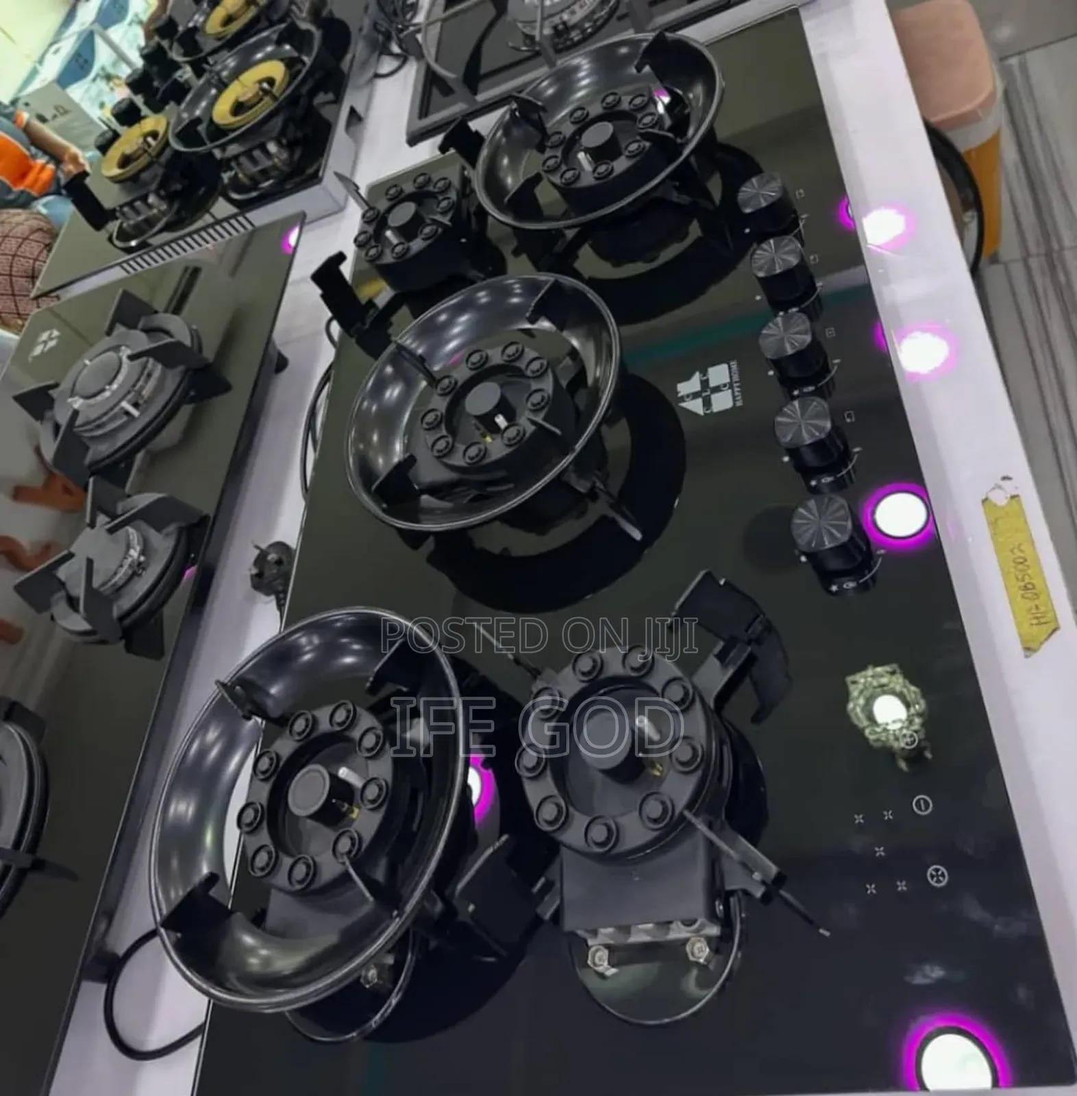 Original Quality Happy Home Built-in Premium Luxury Flips Up 5 Burners