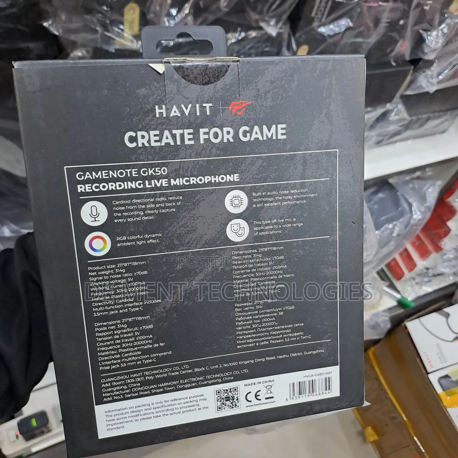 Havit Gamenote Gk50 Recording Live Microphone