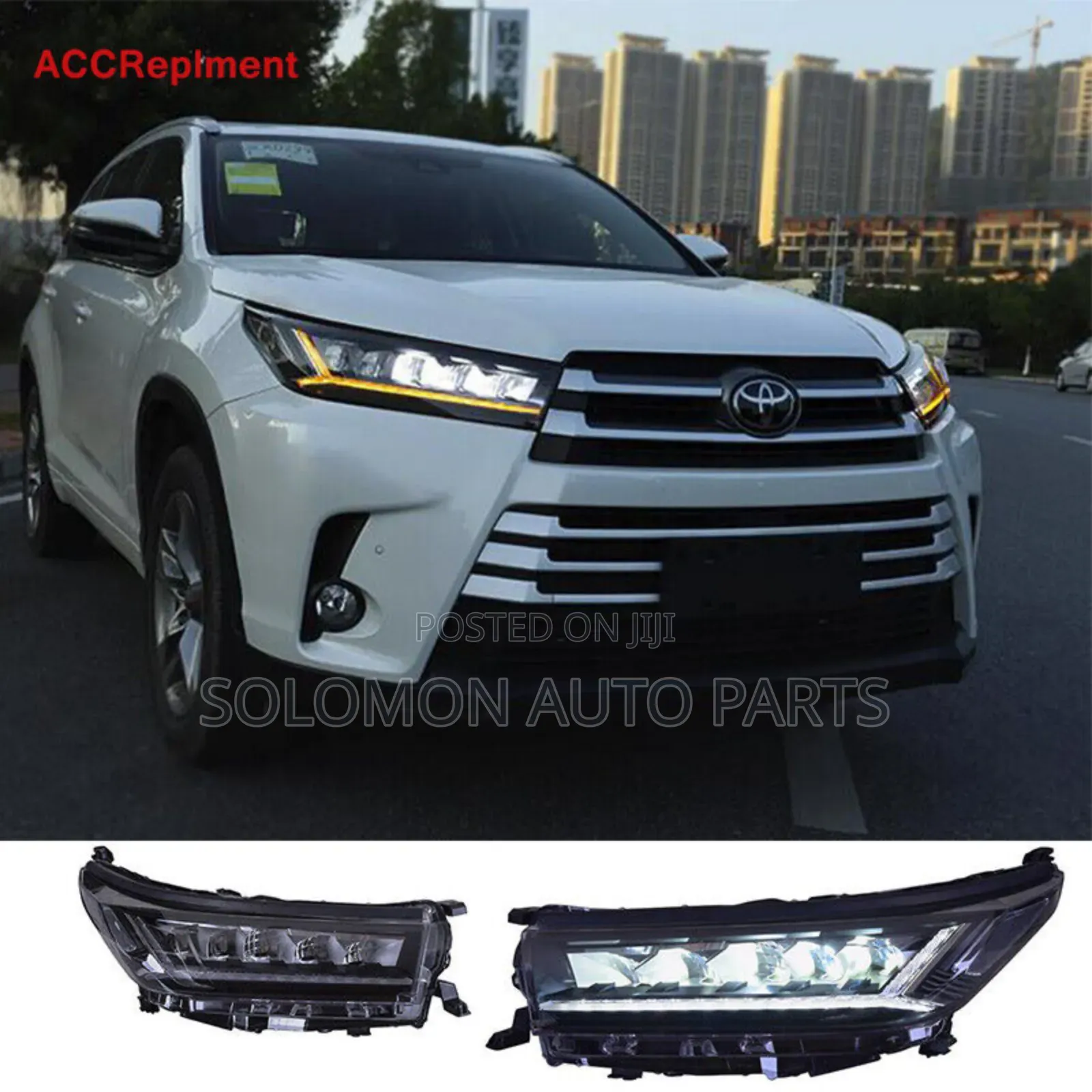 Highlander 2017 2018 2019 Headlamp/Headlight and Backlight/Tail Light