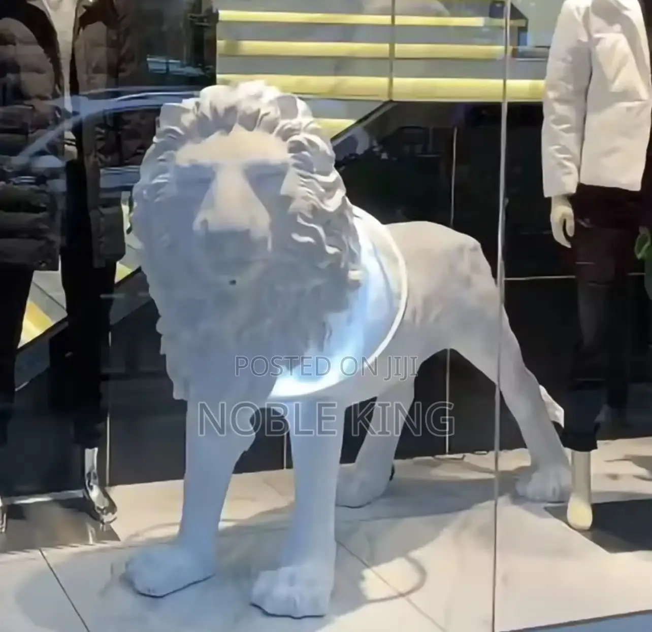 Nurdic Style Fiberglass Lion Sculpture
