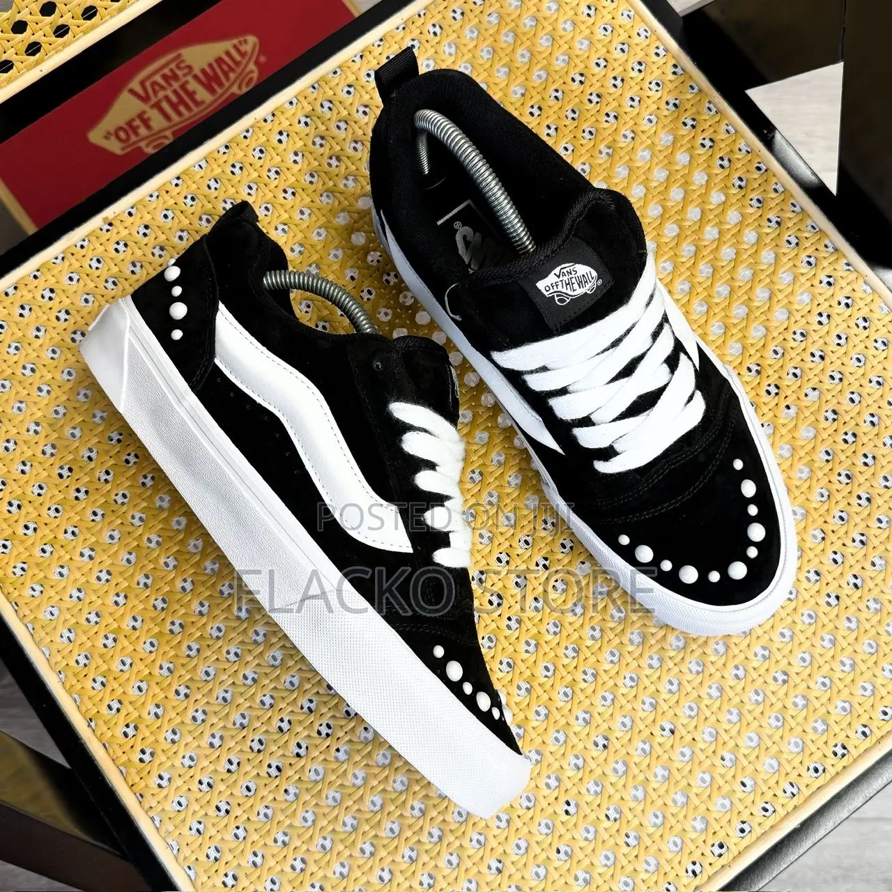 Original Vans Knu Skool Pearls Black Sneakers