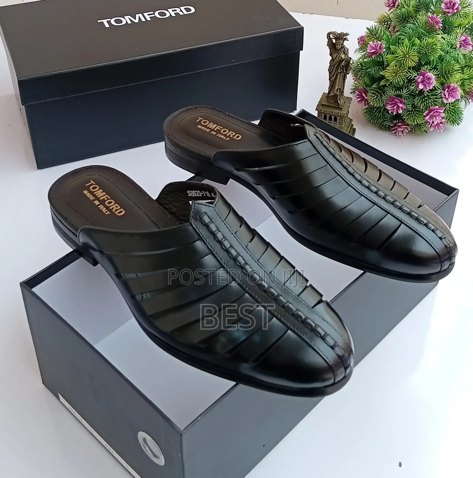 Classic Men’S Italian Luxury Pure Leather Half Shoe
