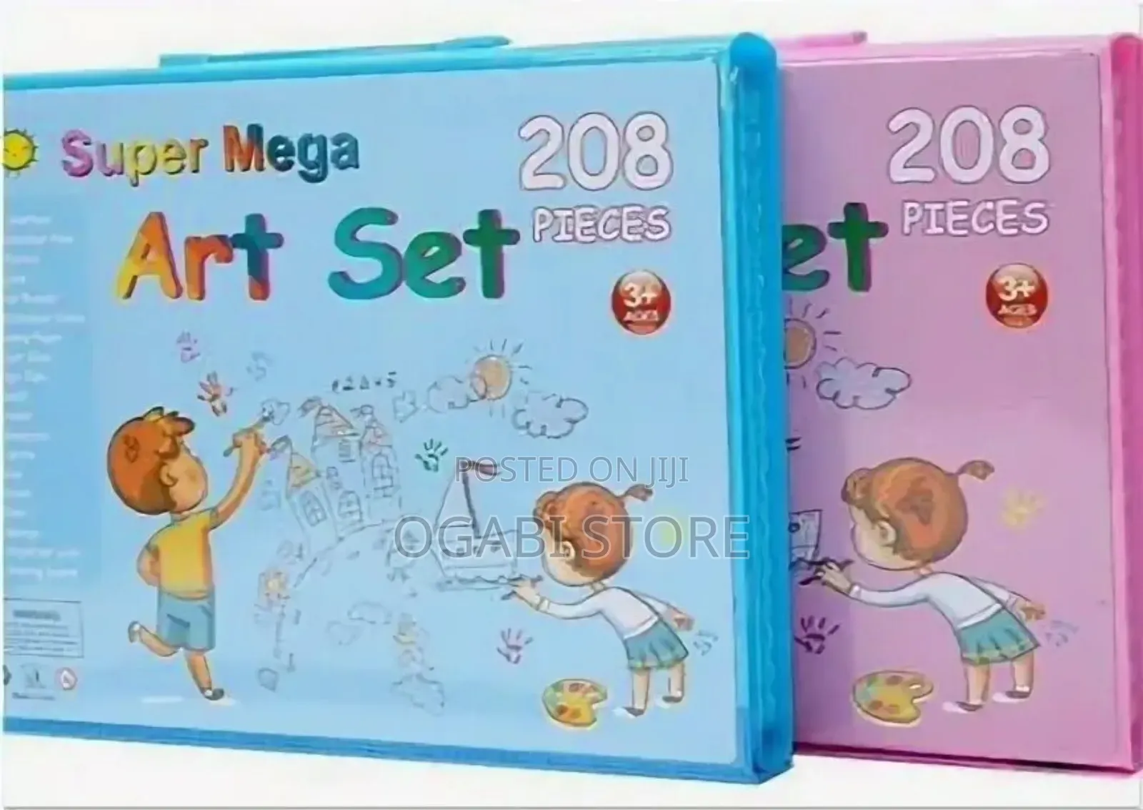208-Piece Kids' Art Set and Drawing Kit Designed