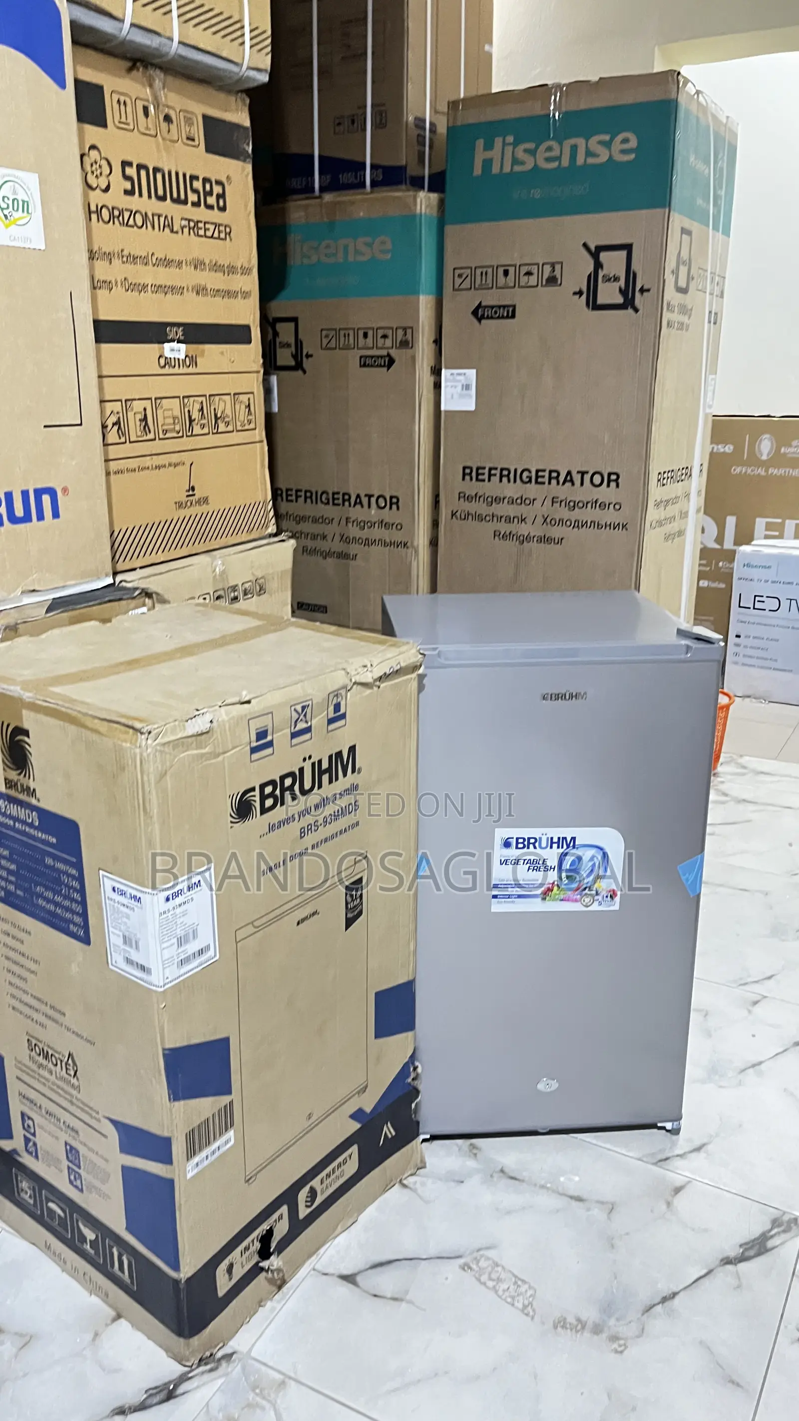 Bruhm 90l Modern Design Refrigerator Brs93mmds